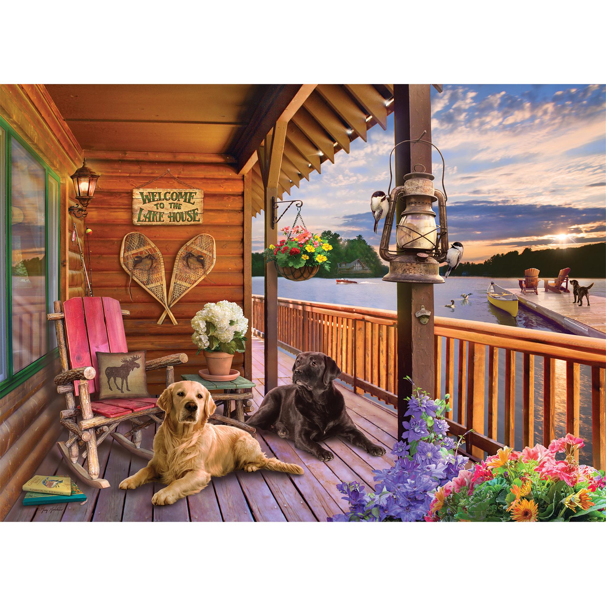 Welcome to the Lake House 1000 Piece Puzzle Cobble Hill