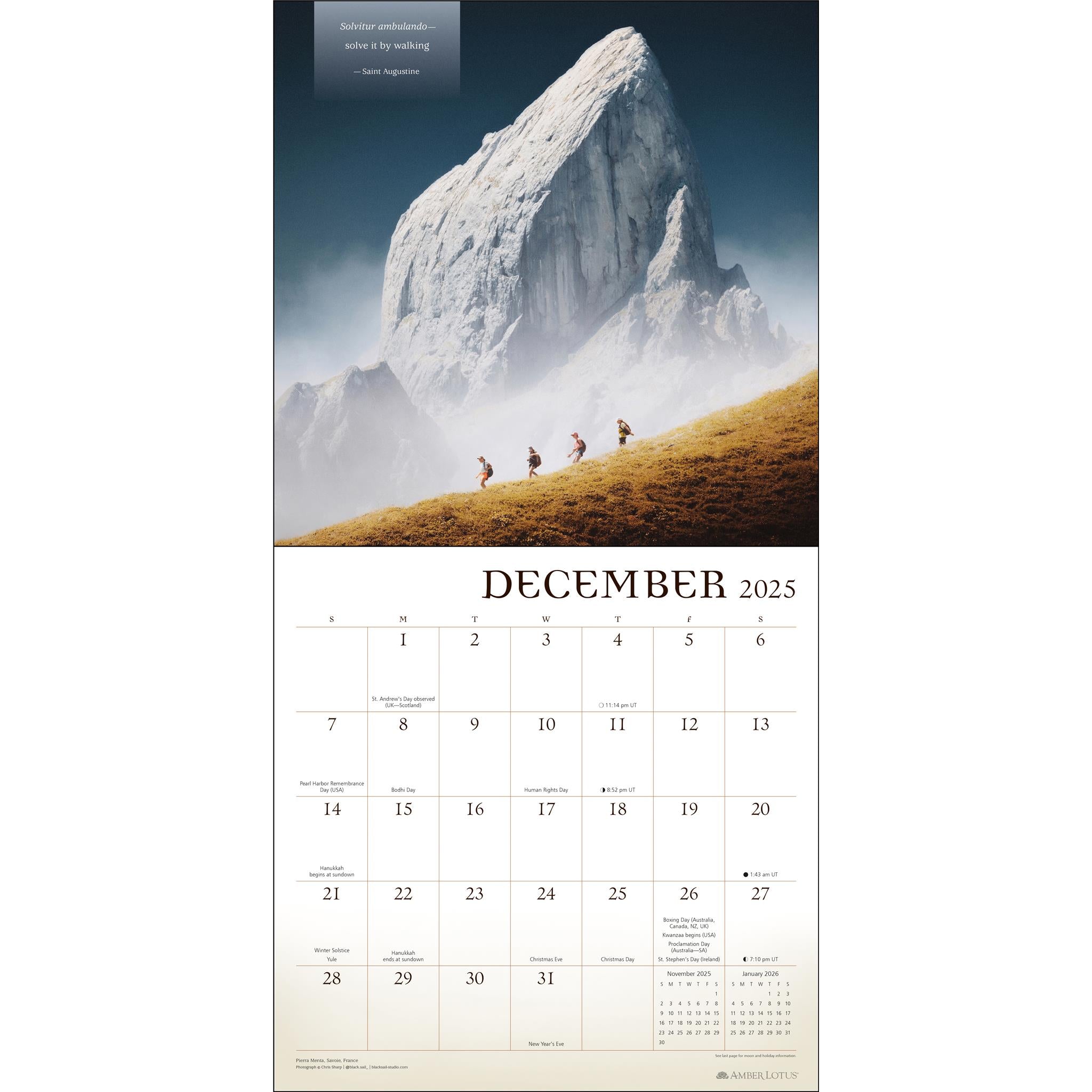 Wanderlust Wall 2025 Calendar