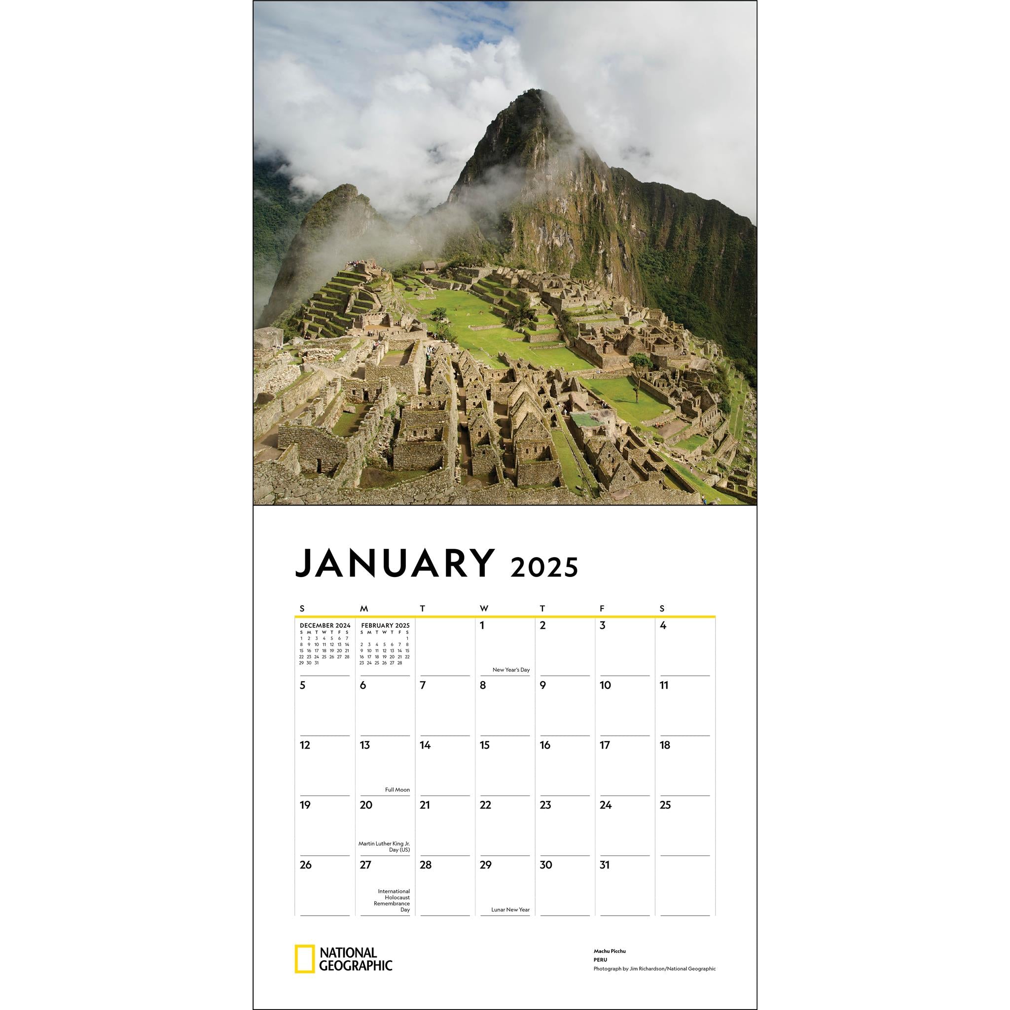 Journeys Of A Lifetime National Geographic Wall 2025 Calendar - Online Exclusive