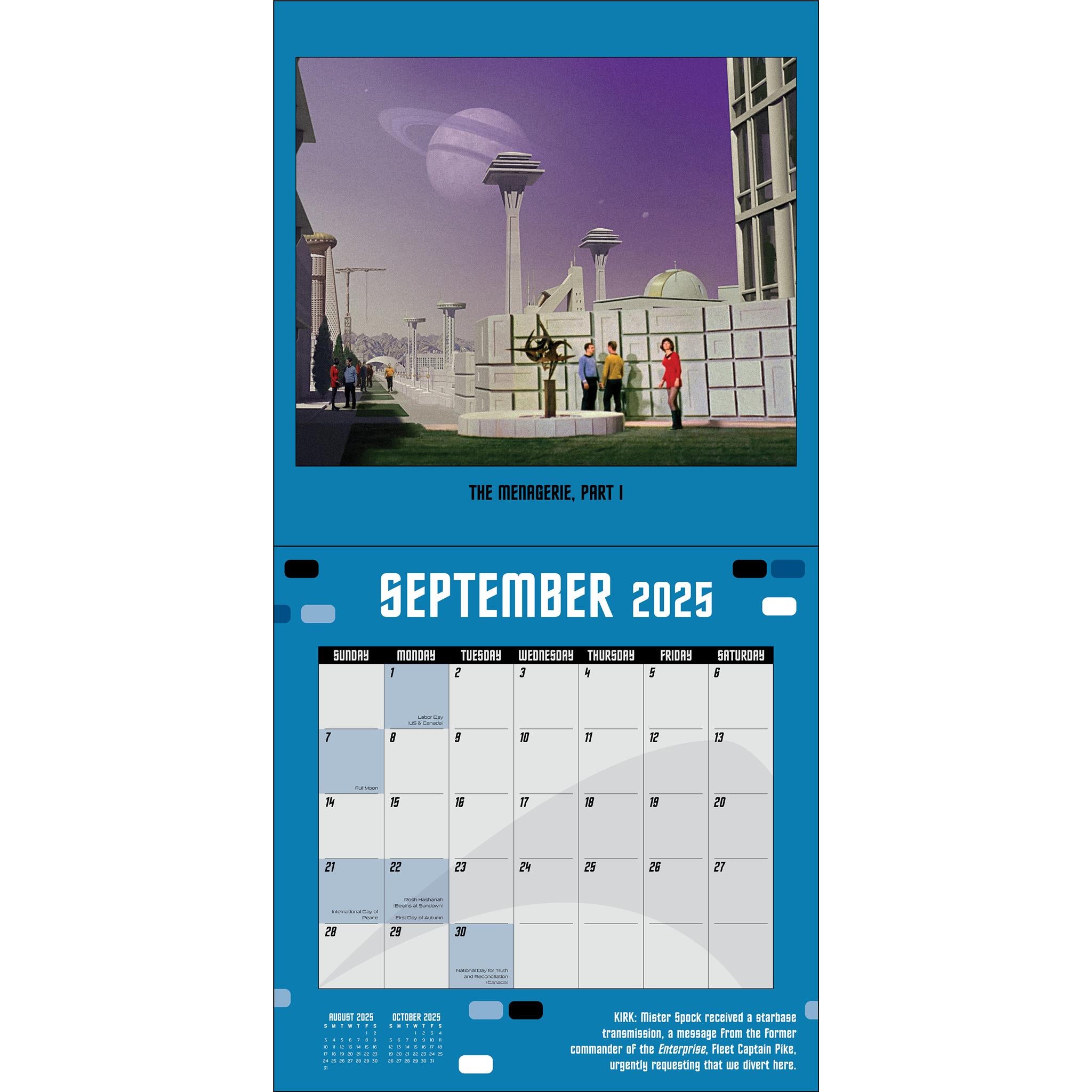 Star Trek Wall 2025 Calendar