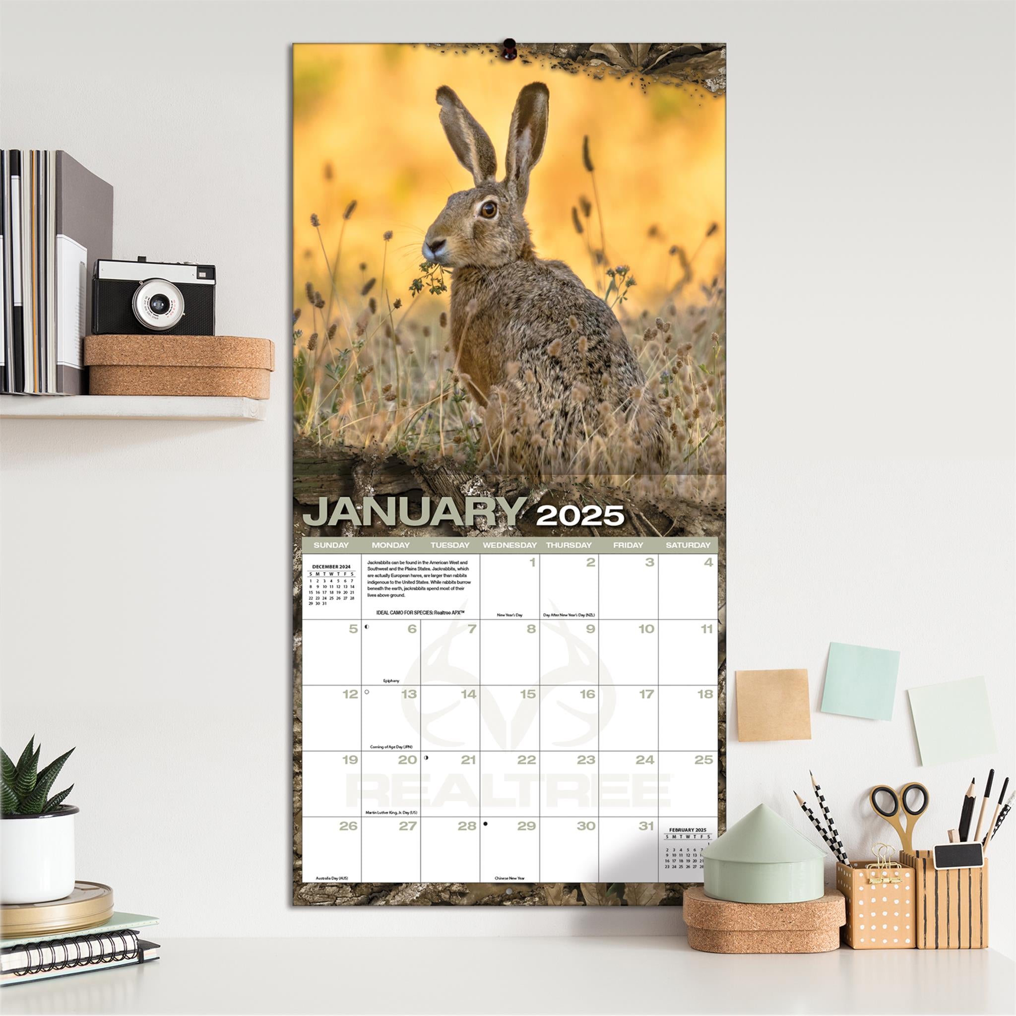 Realtree Hidden Hunter Wall 2025 Calendar - Online Exclusive