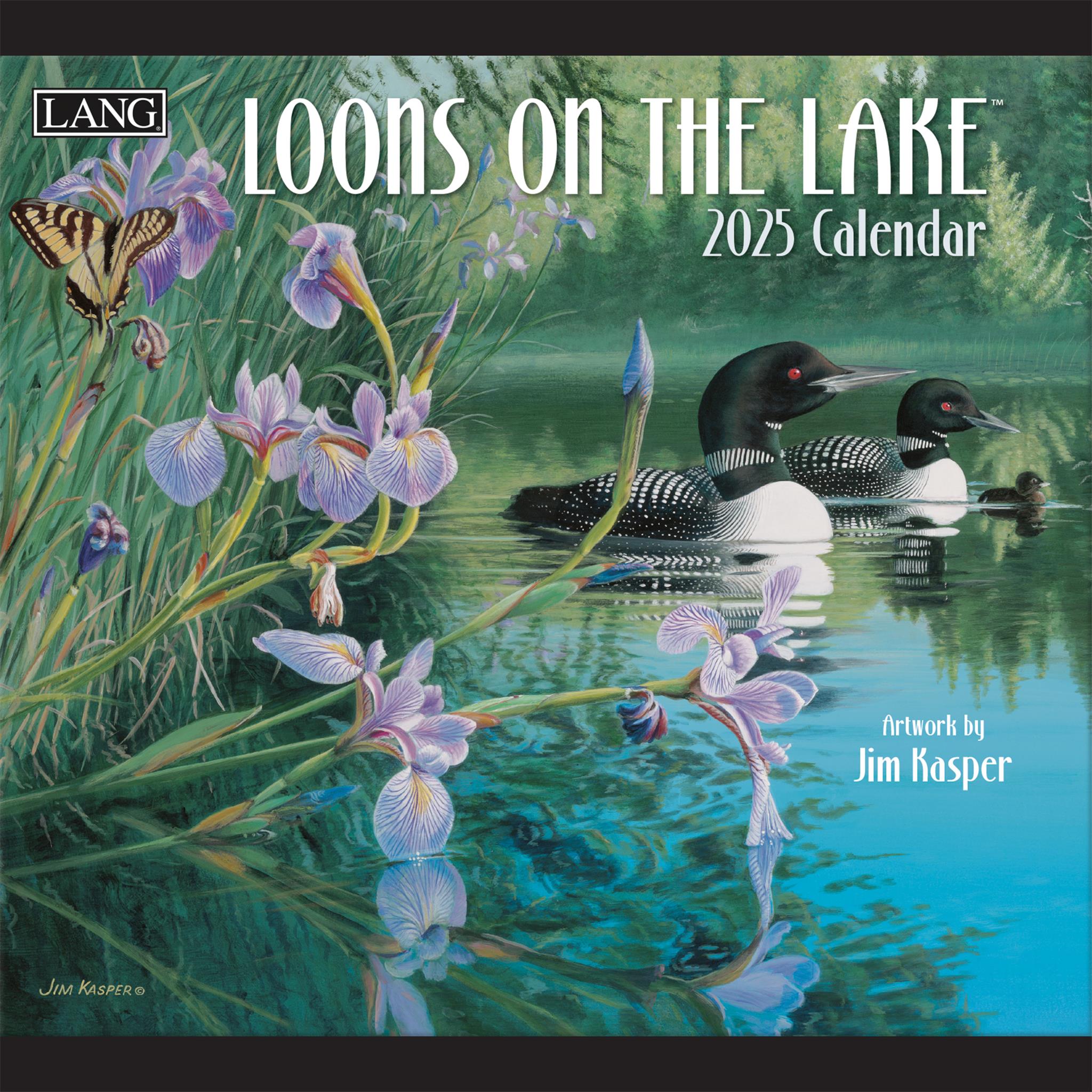 Loons On The Lake Wall 2025 Calendar