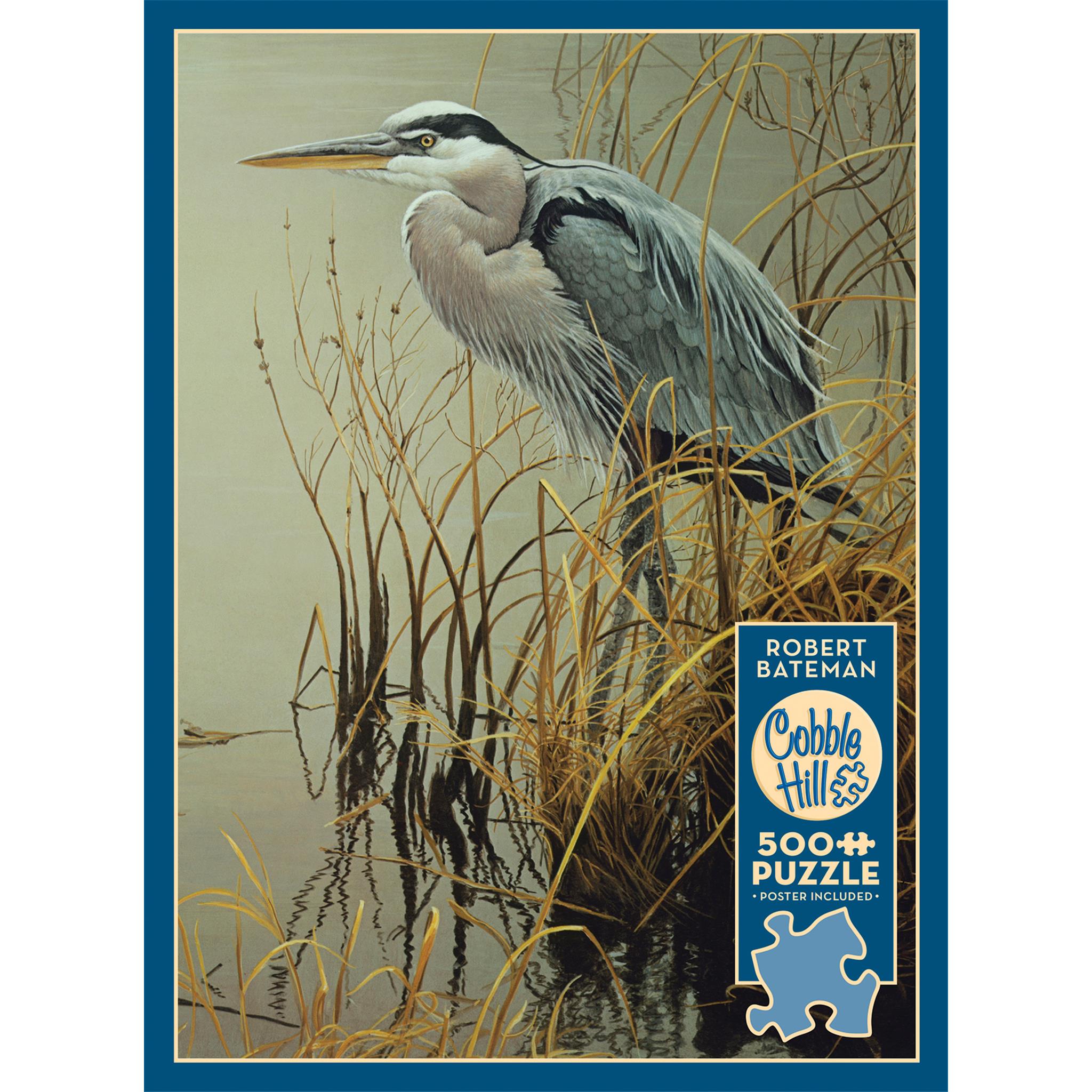 Great Blue Heron 500 Piece Puzzle Cobble Hill