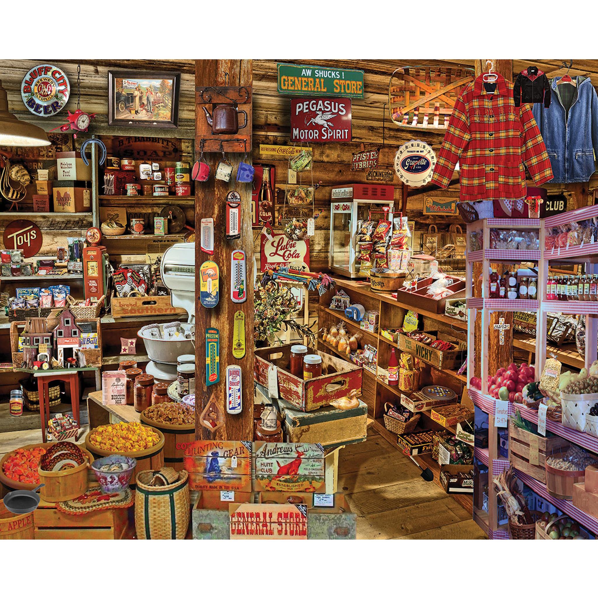 Country Store Seek and Find 1000 Piece Puzzle White Mountain