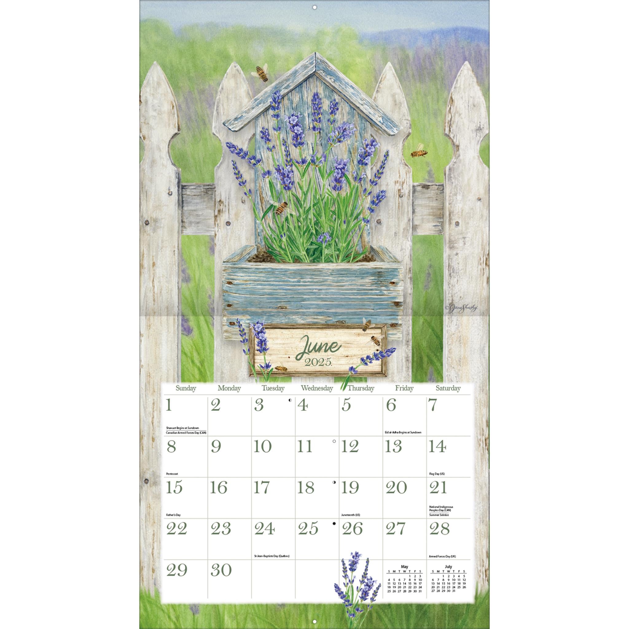 Herb Garden Wall 2025 Calendar - Online Exclusive