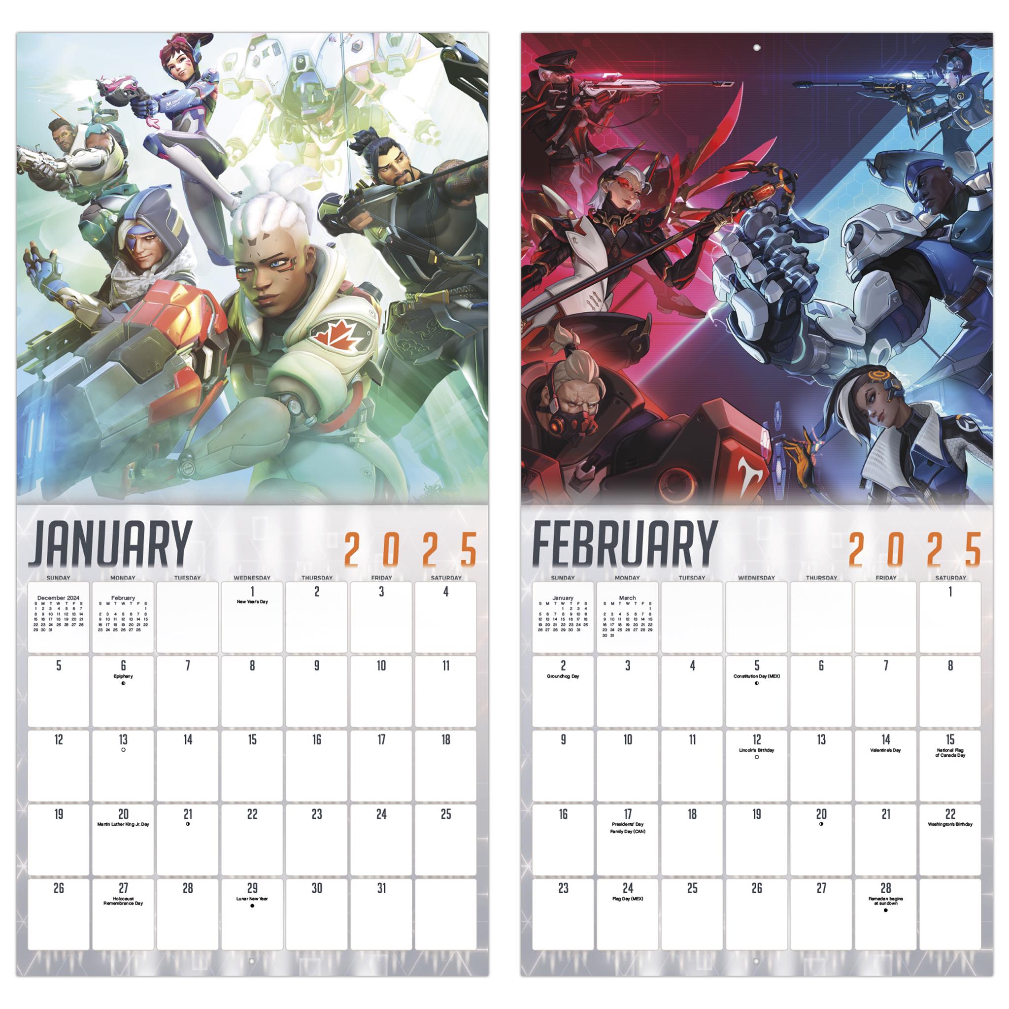 Overwatch Wall 2025 Calendar - Online Exclusive