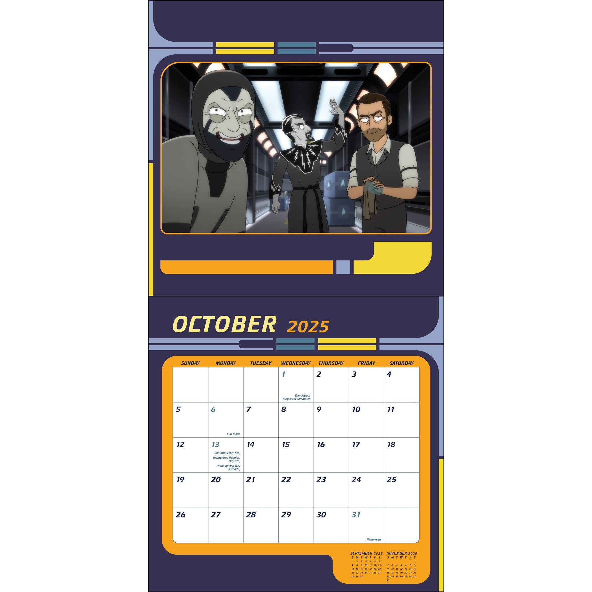 Star Trek Lower Decks Wall 2025 Calendar - Online Exclusive