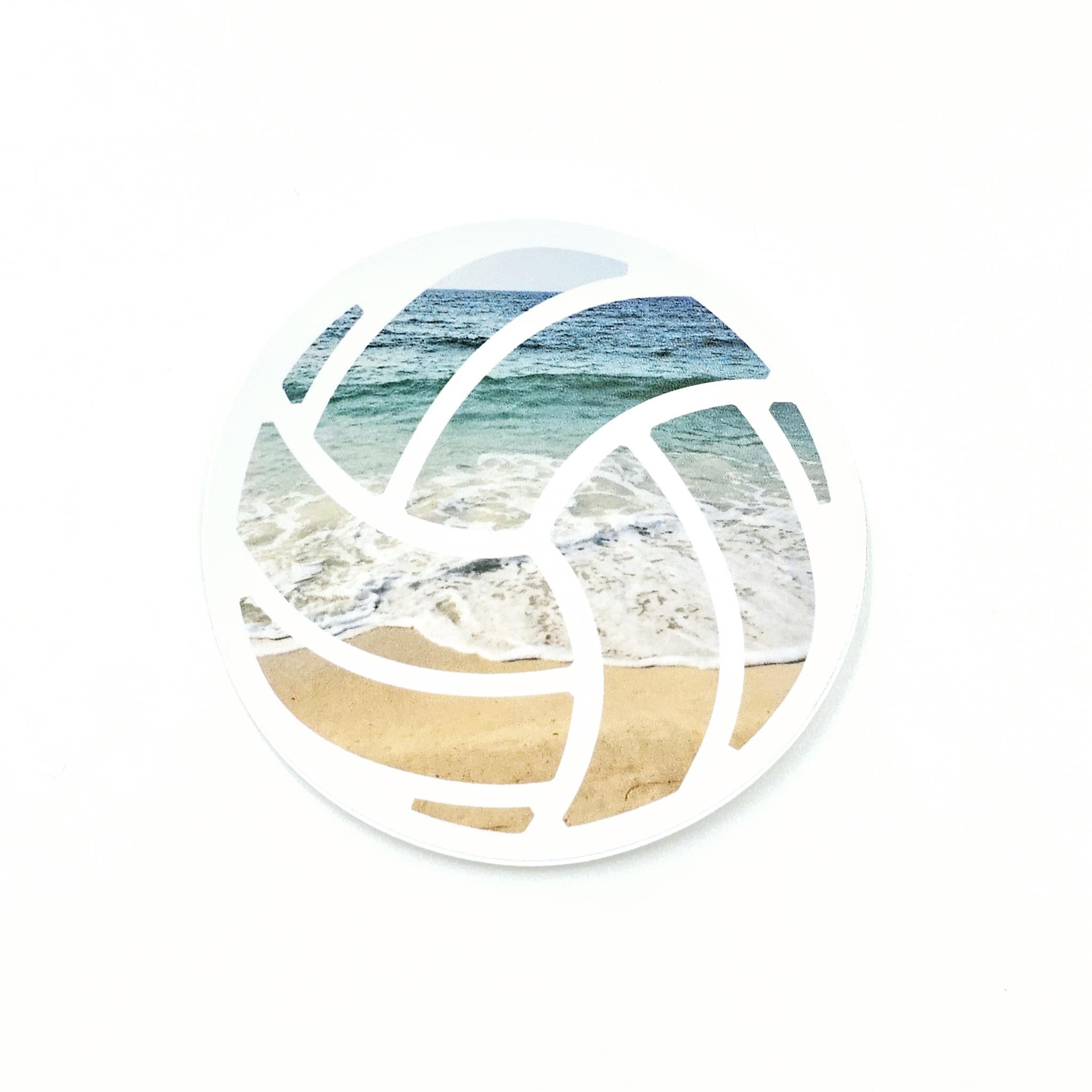 Beach Volleyball Vinyl Sticker