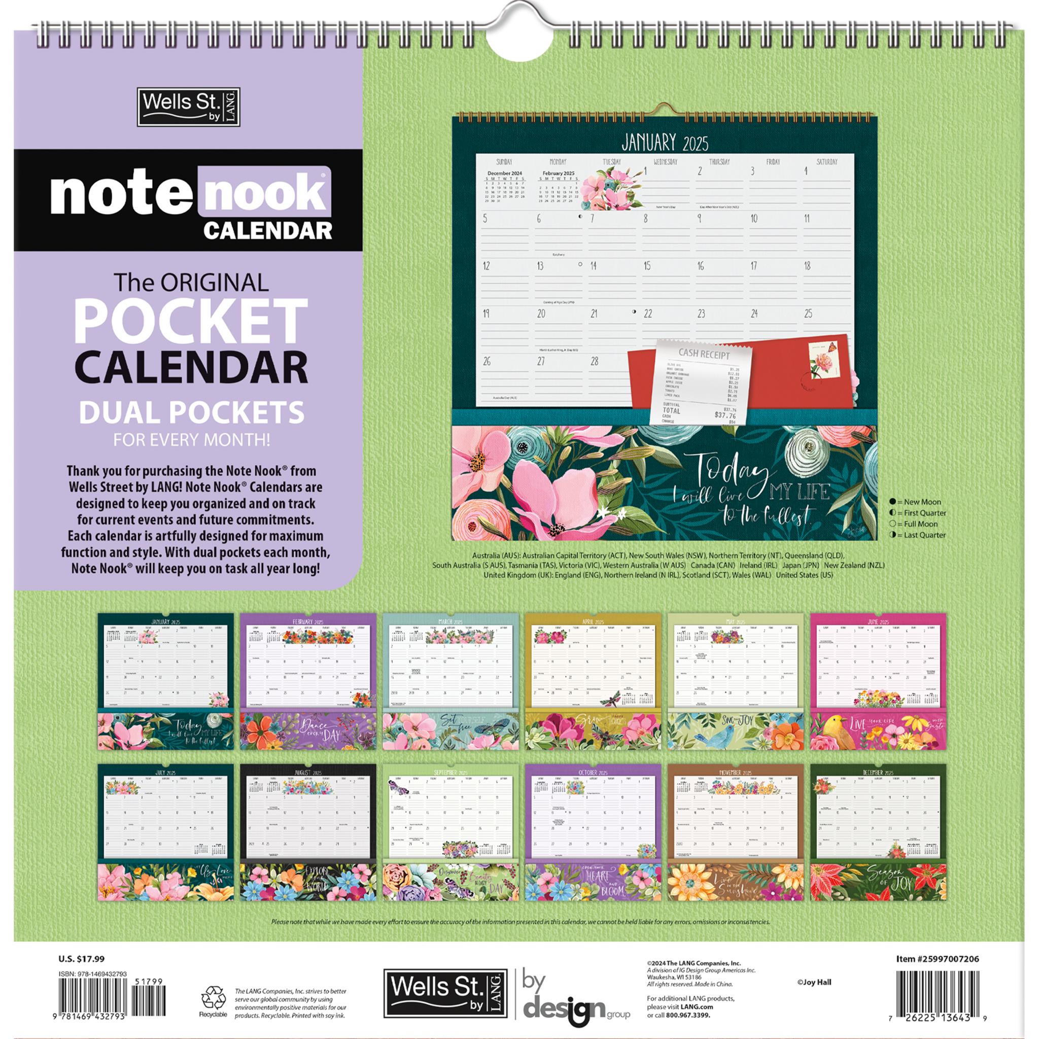 Country Pleasures Note Nook Wall 2025 Calendar