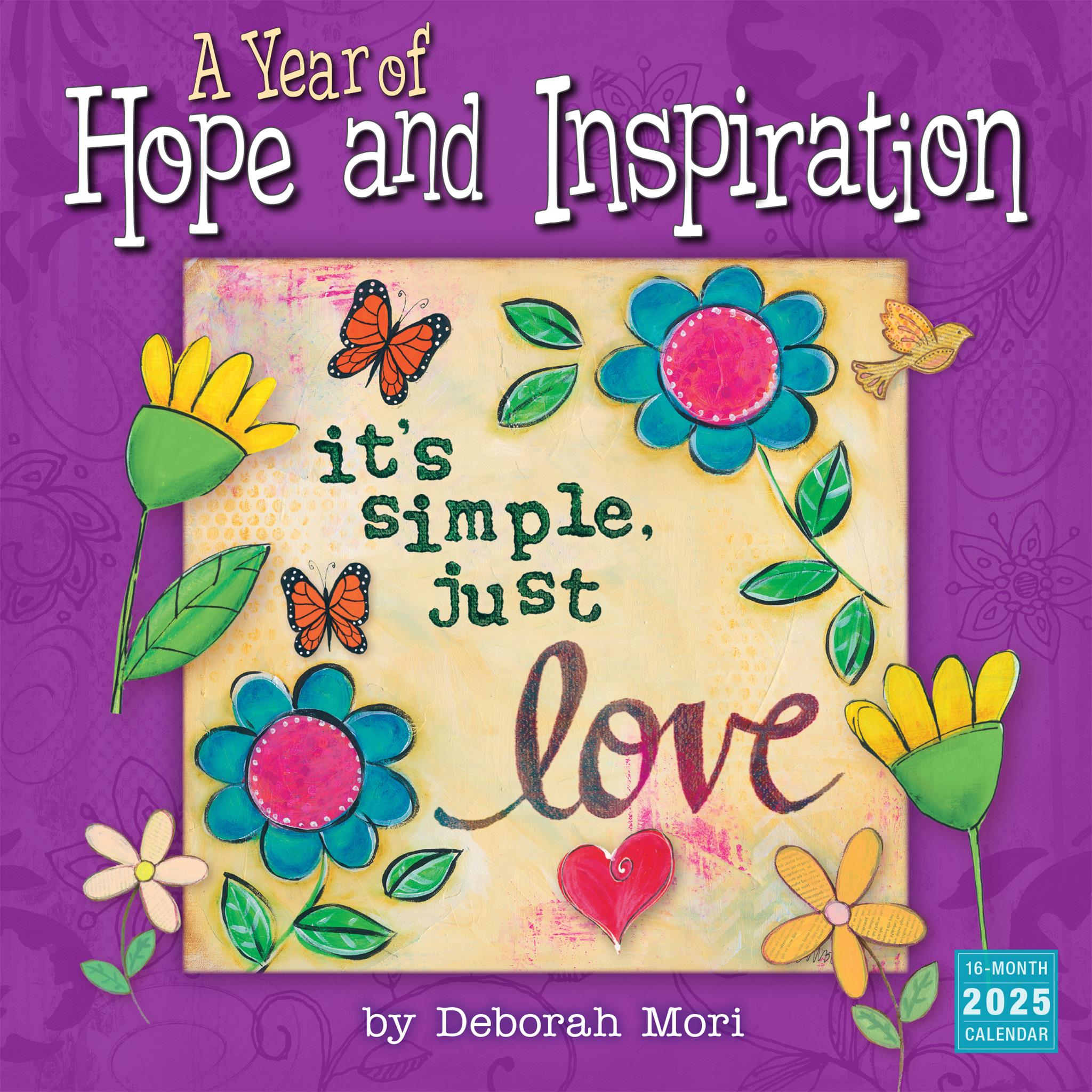 Year Of Hope And Inspiration Wall 2025 Calendar