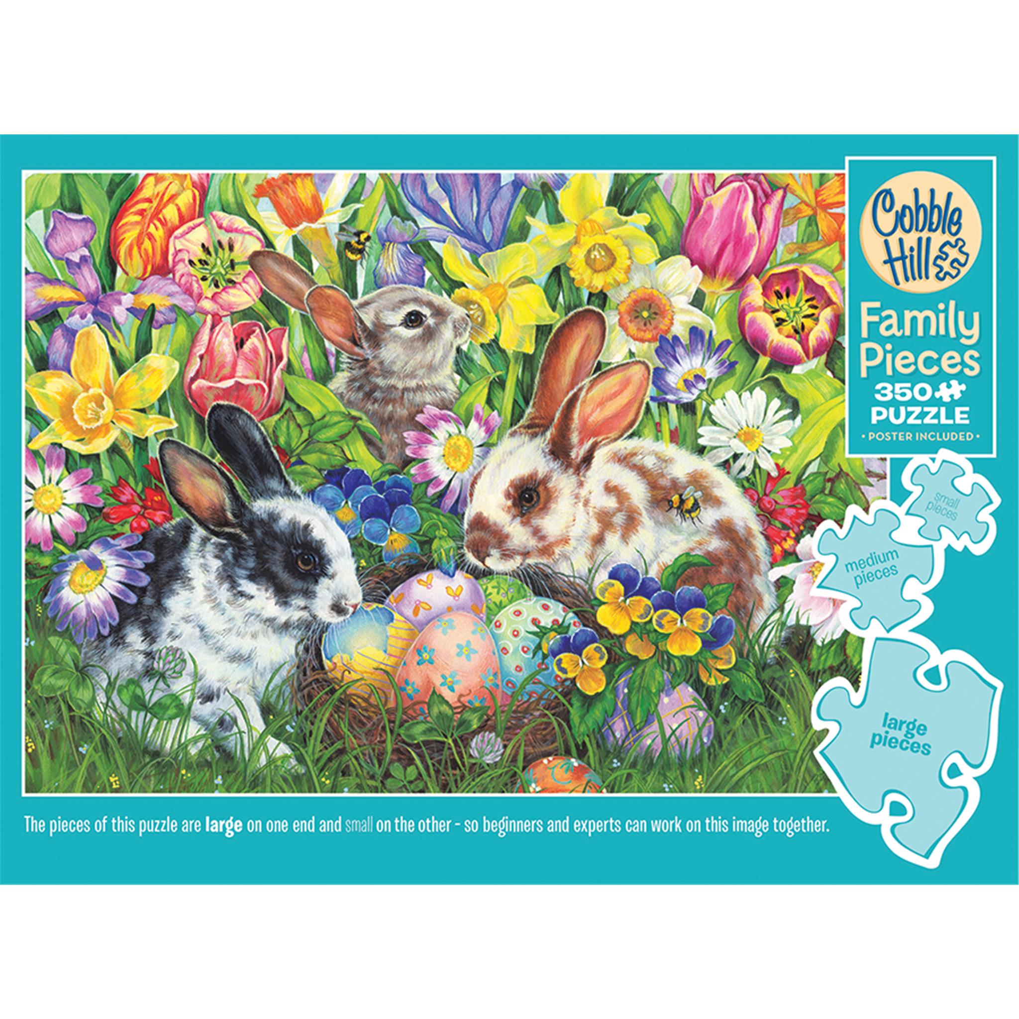 Easter Bunnies Family 350 Piece Puzzle Cobble Hill