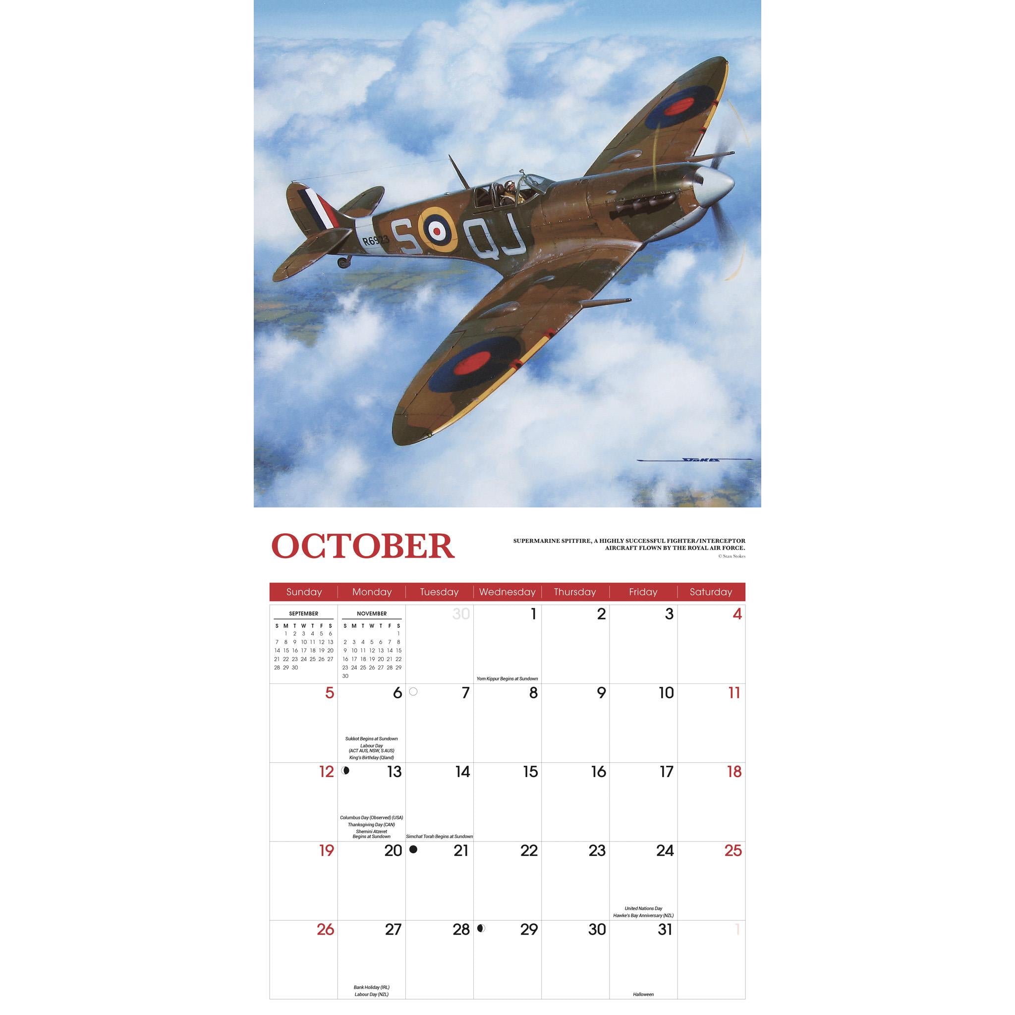 Aircraft Classic Wall Calendar