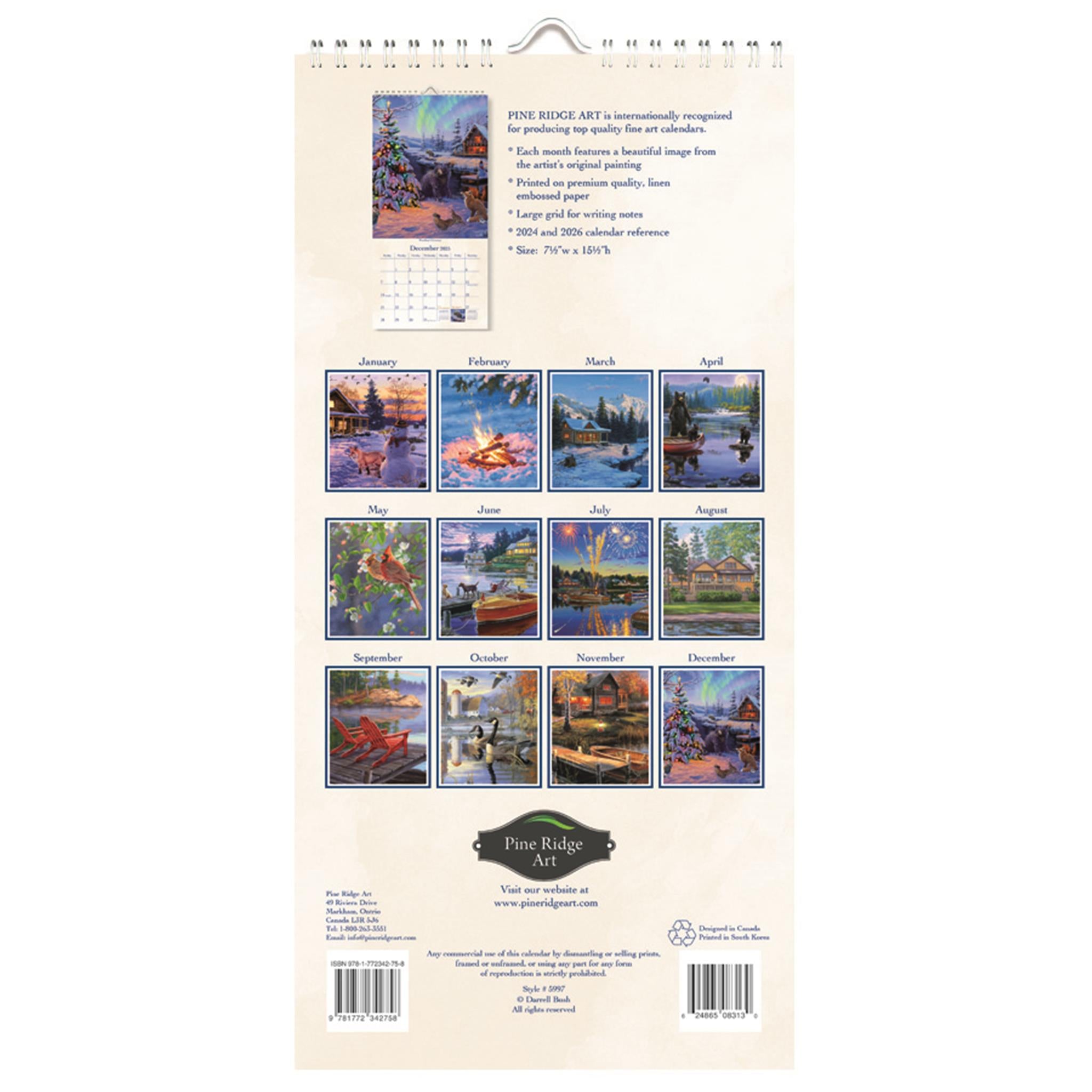 Great Outdoors Slim 2025 Calendar