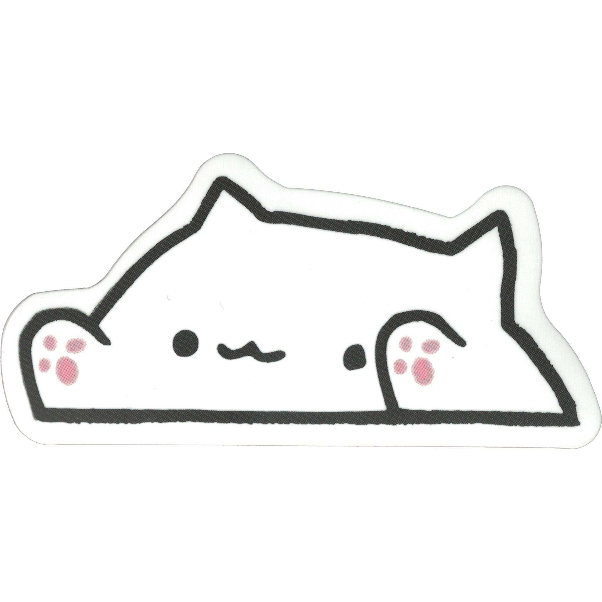 Bongo Cat Meme Vinyl Sticker