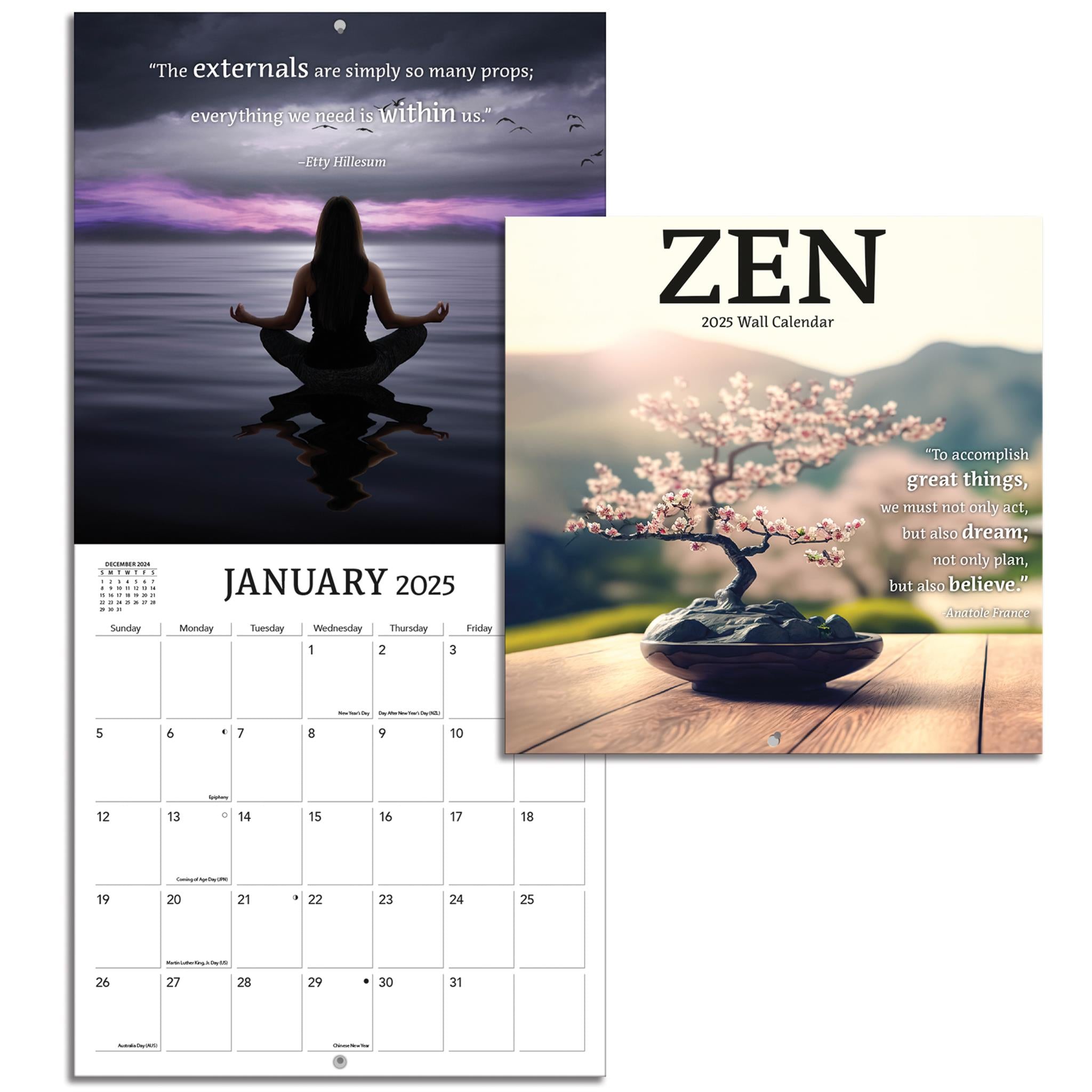 Zen Mini 2025 Calendar