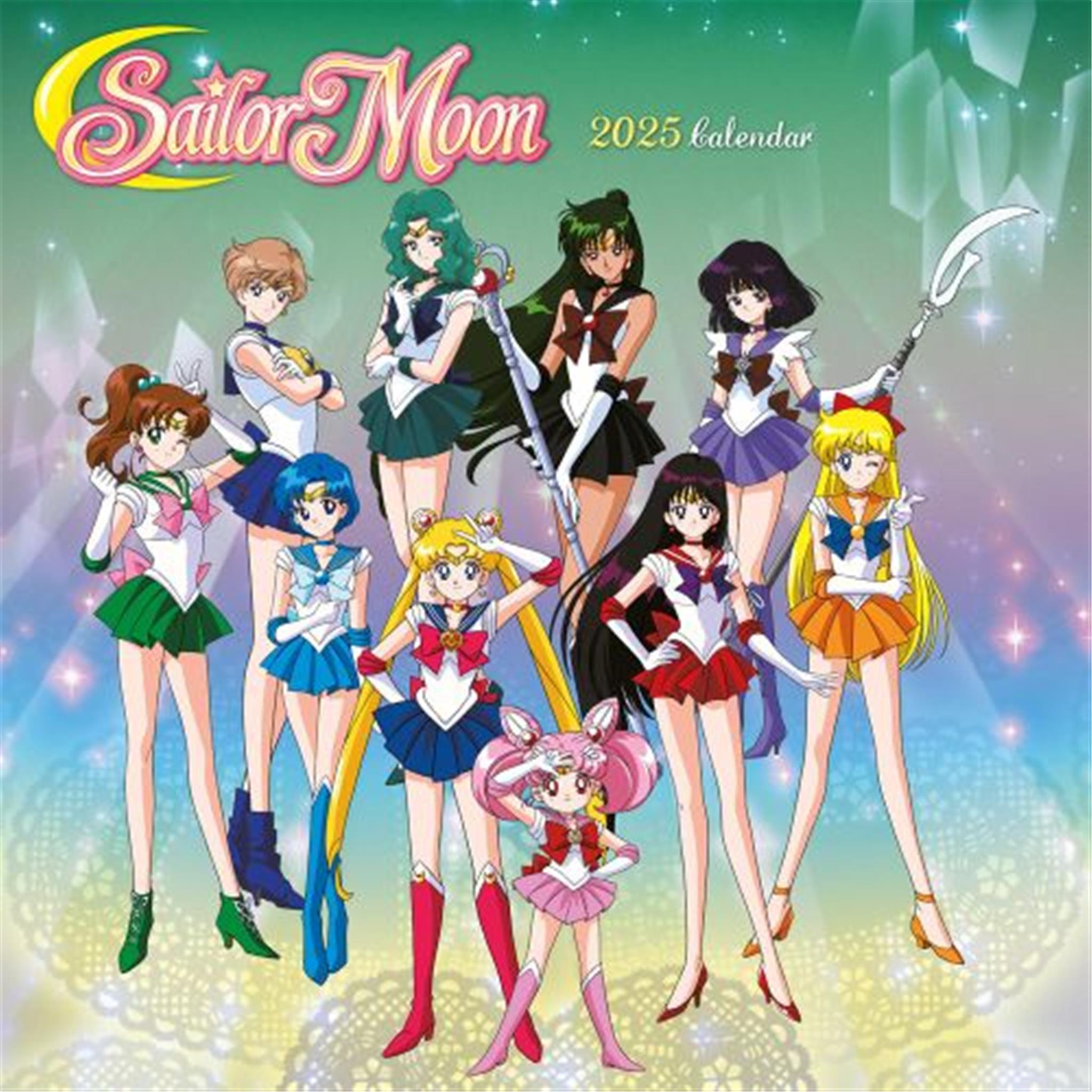 Sailor Moon Wall 2025 Calendar