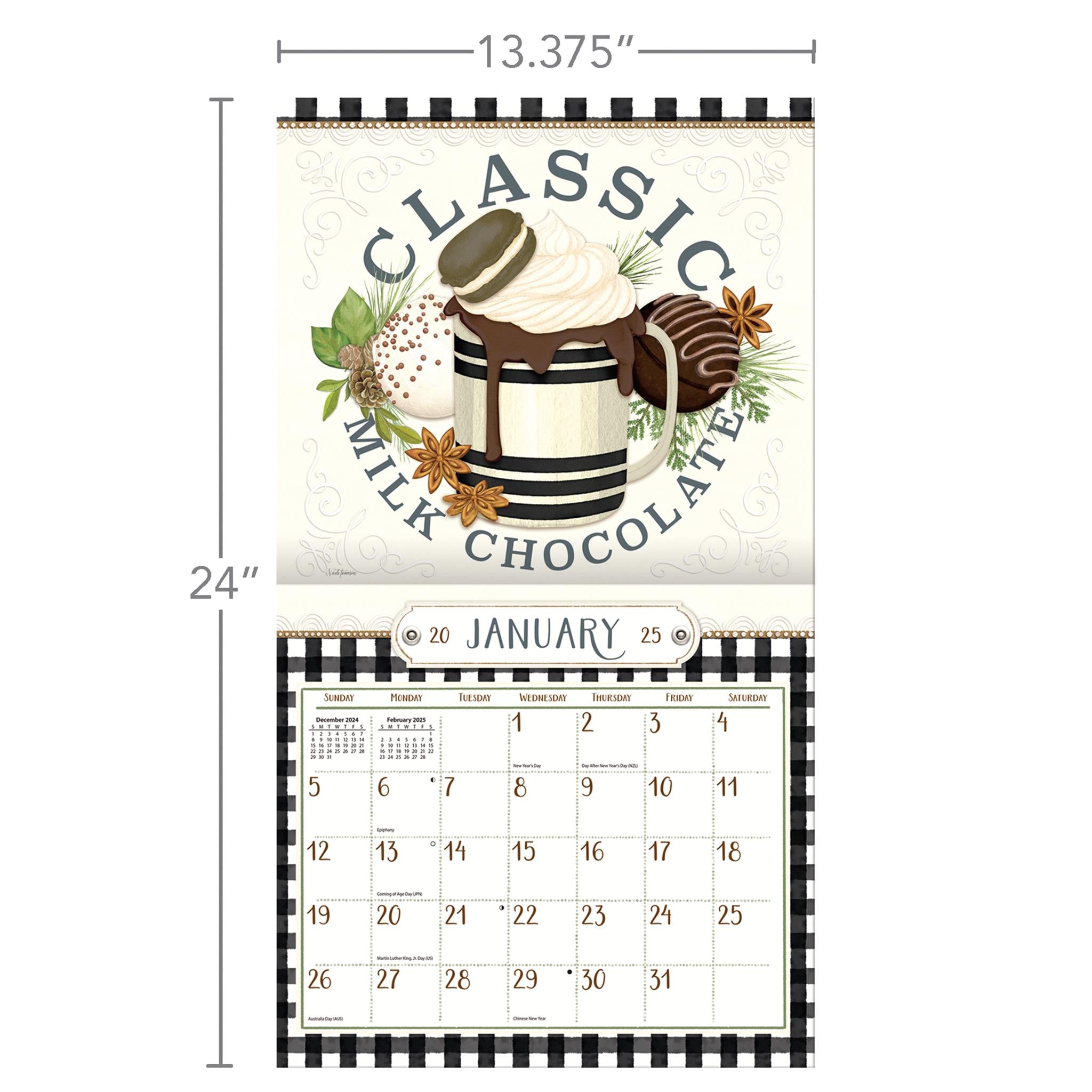 Love To Cook Wall 2025 Calendar