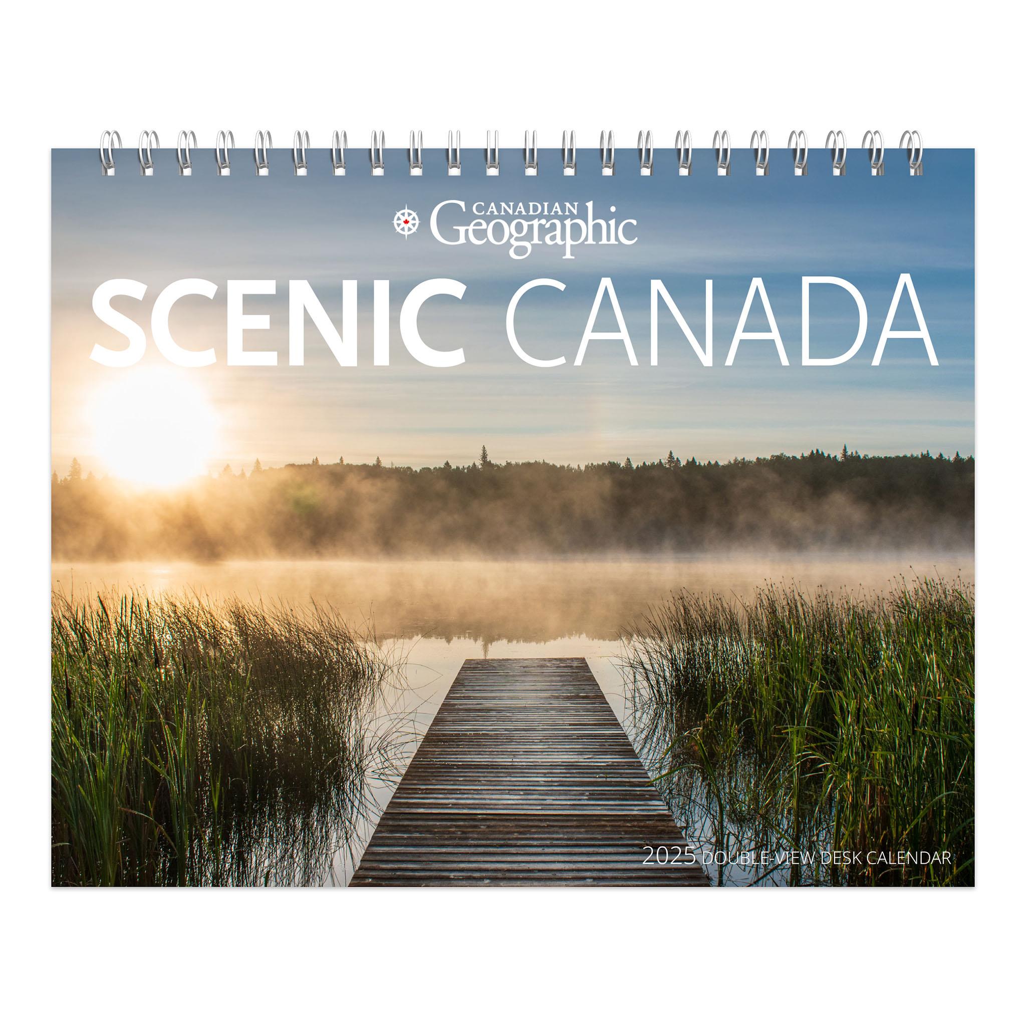 Scenic Canada Can Geo Easel 2025 Calendar