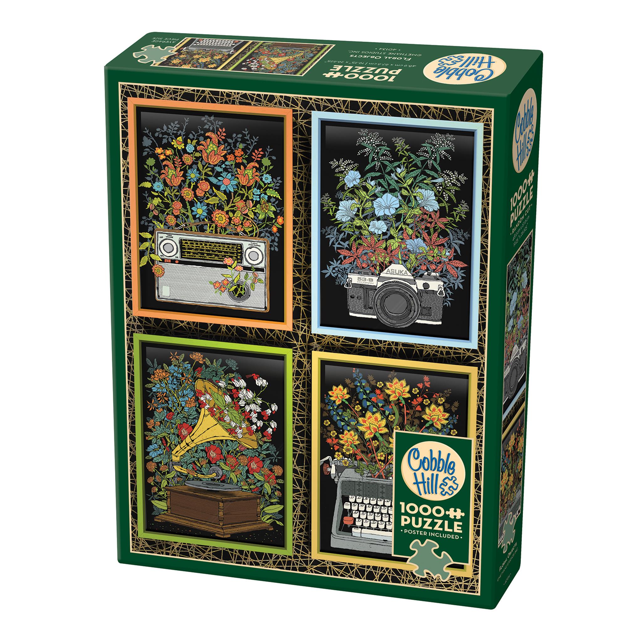 Floral Objects 1000 Piece Puzzle Cobble Hill