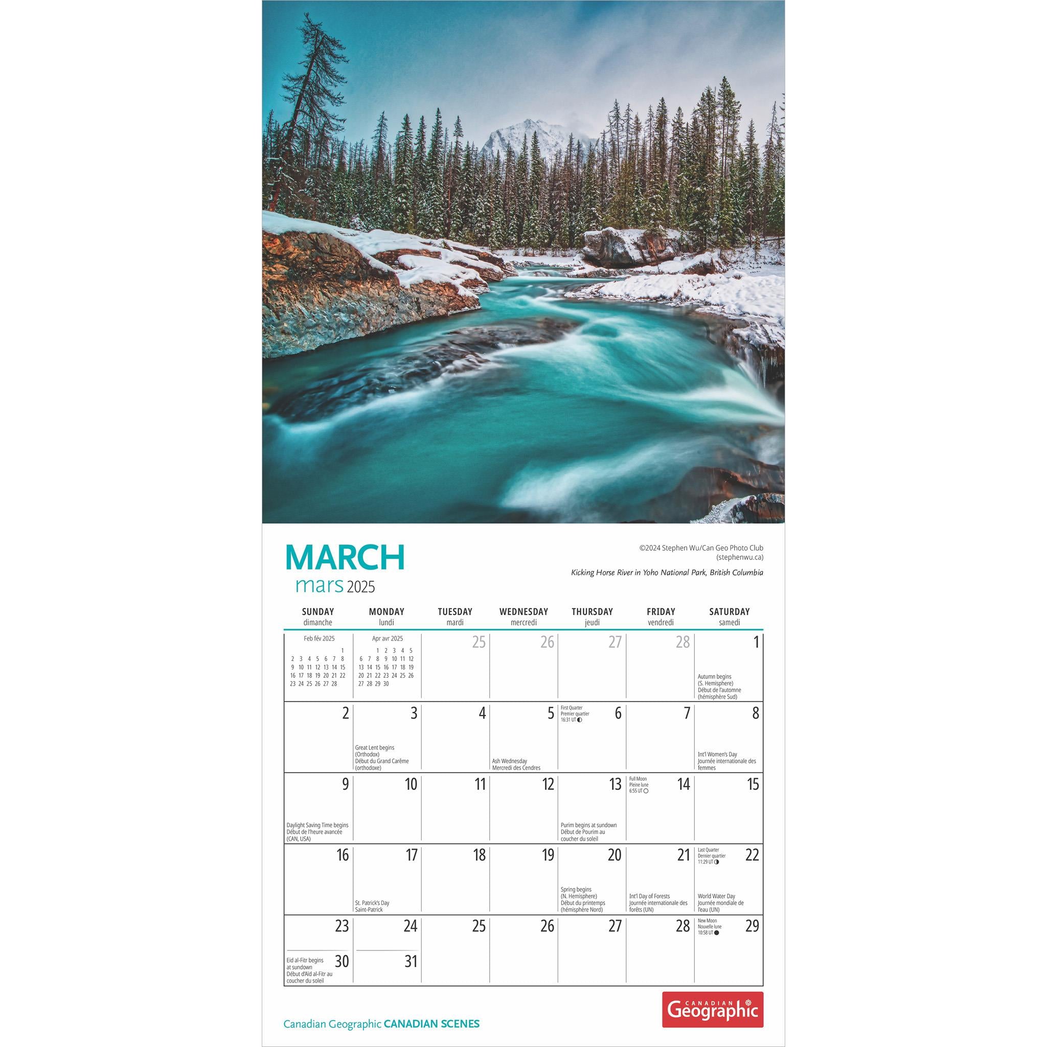 Canadian Scenes Can Geo Mini 2025 Calendar - Online Exclusive