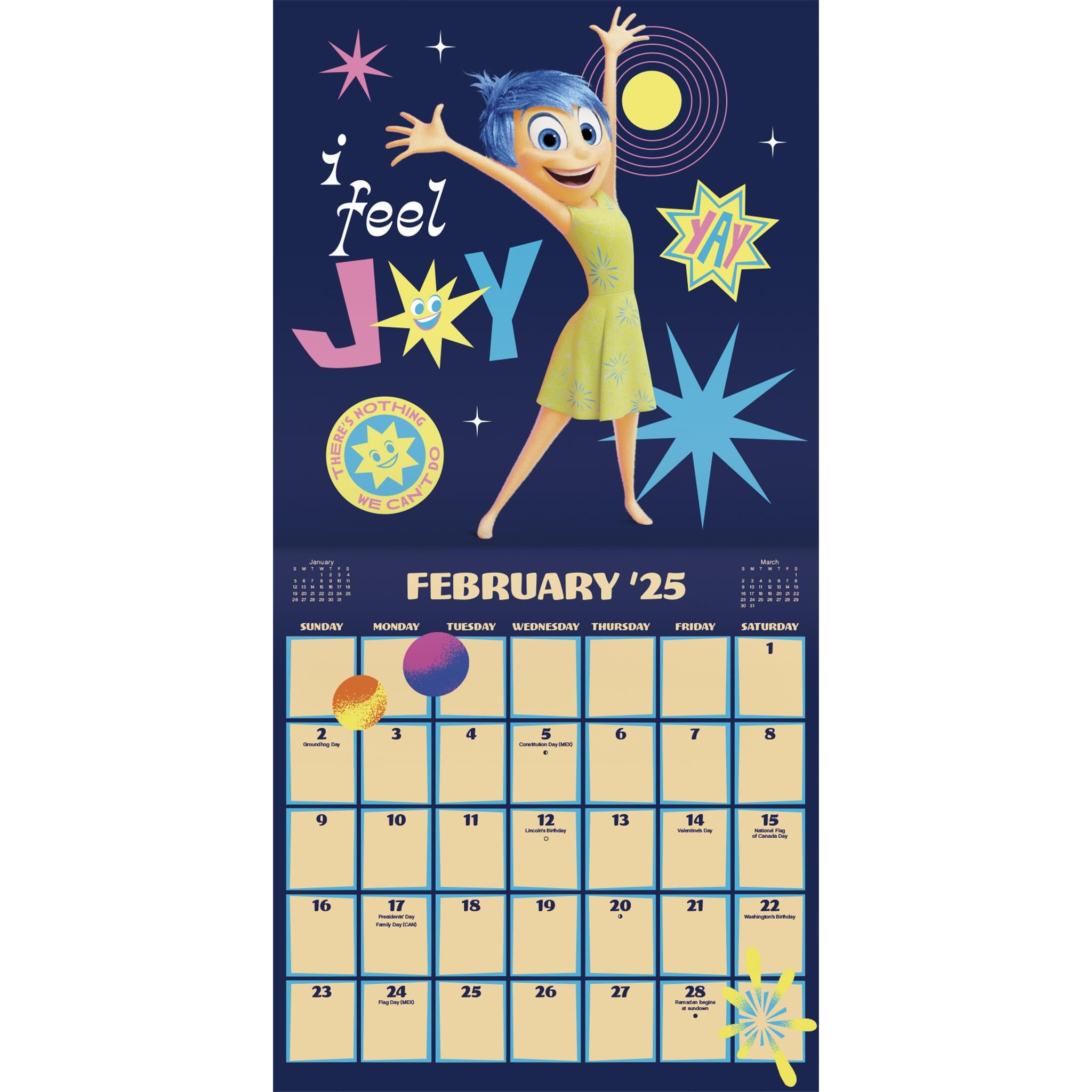 Inside Out 2 Wall 2025 Calendar - Online Exclusive