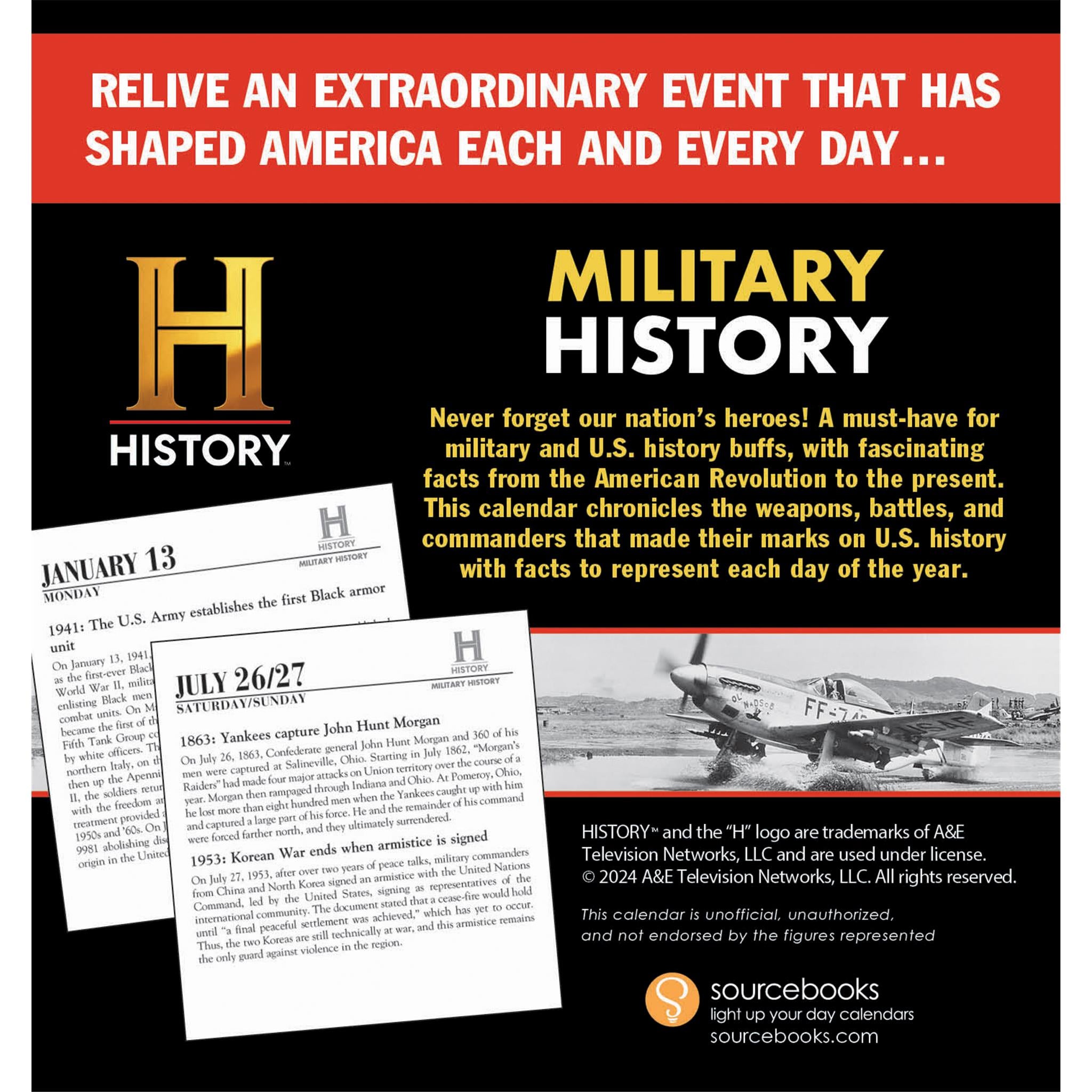 History Channel This Day In Military History Boxed 2025 - Online Exclusive Calendar