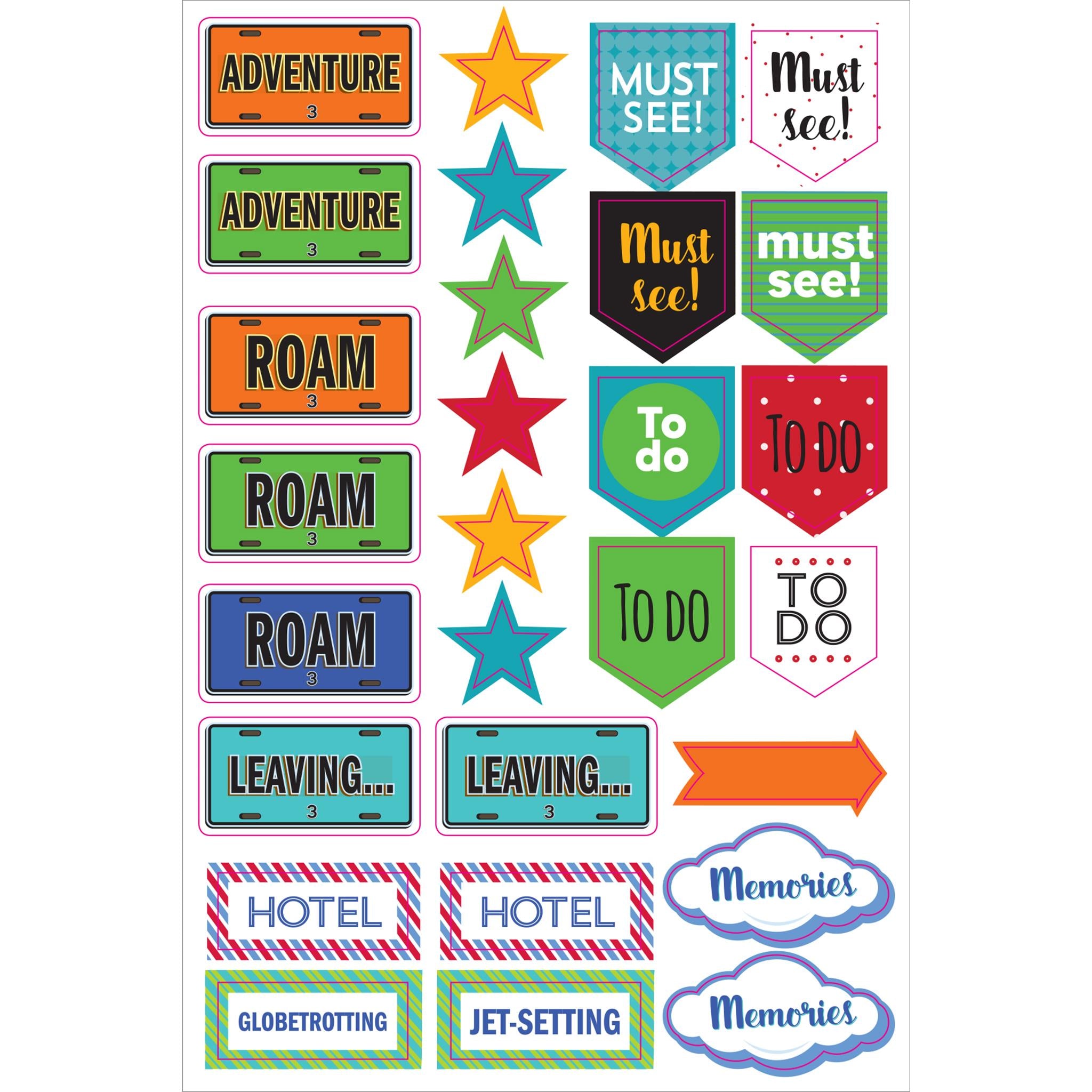 Travel Planner Stickers