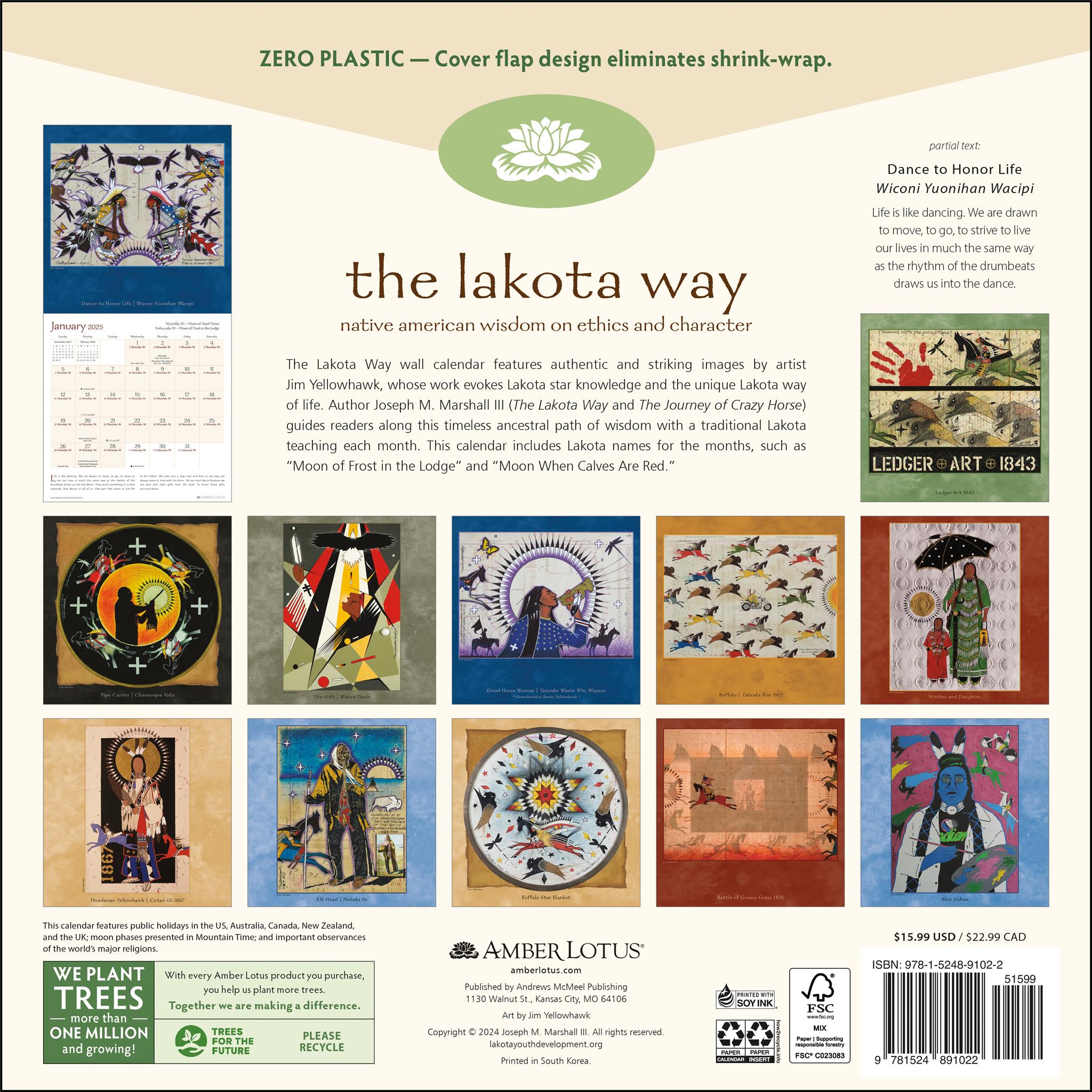 Lakota Way Wall 2025 Calendar - Online Exclusive