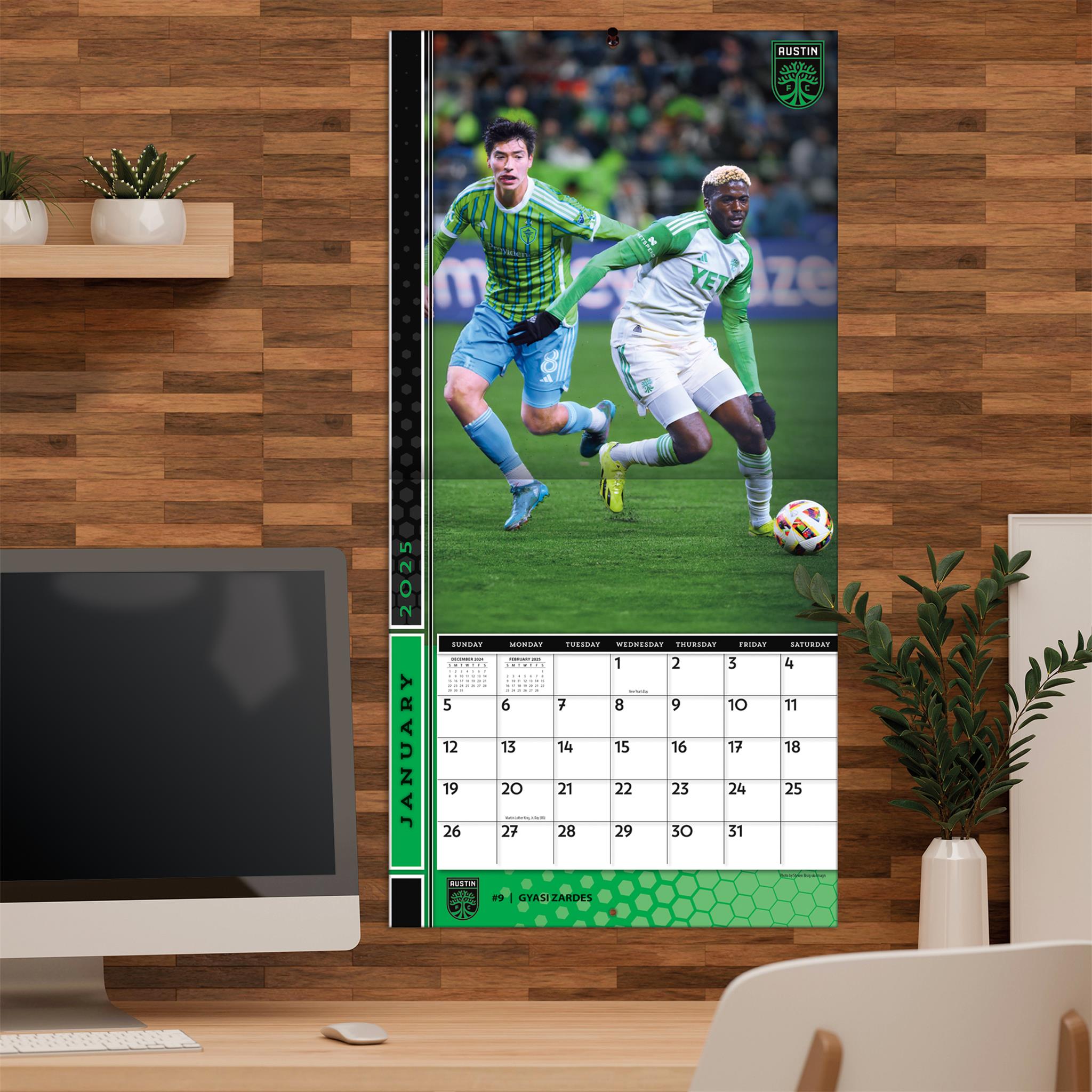 MLS Austin Wall 2025 Calendar - Online Exclusive