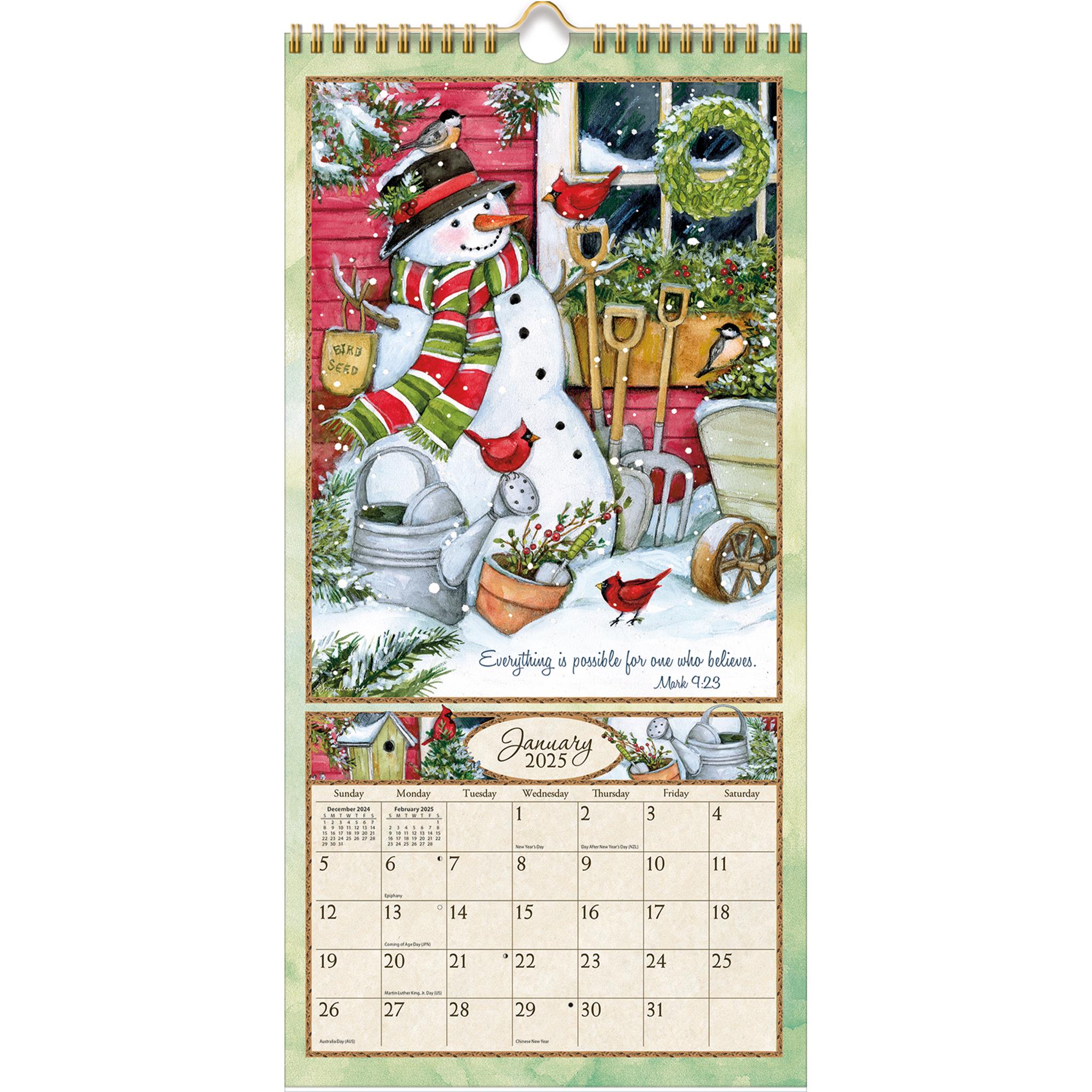 Bountiful Blessings Slim 2025 Calendar product image | Calendar Club Canada