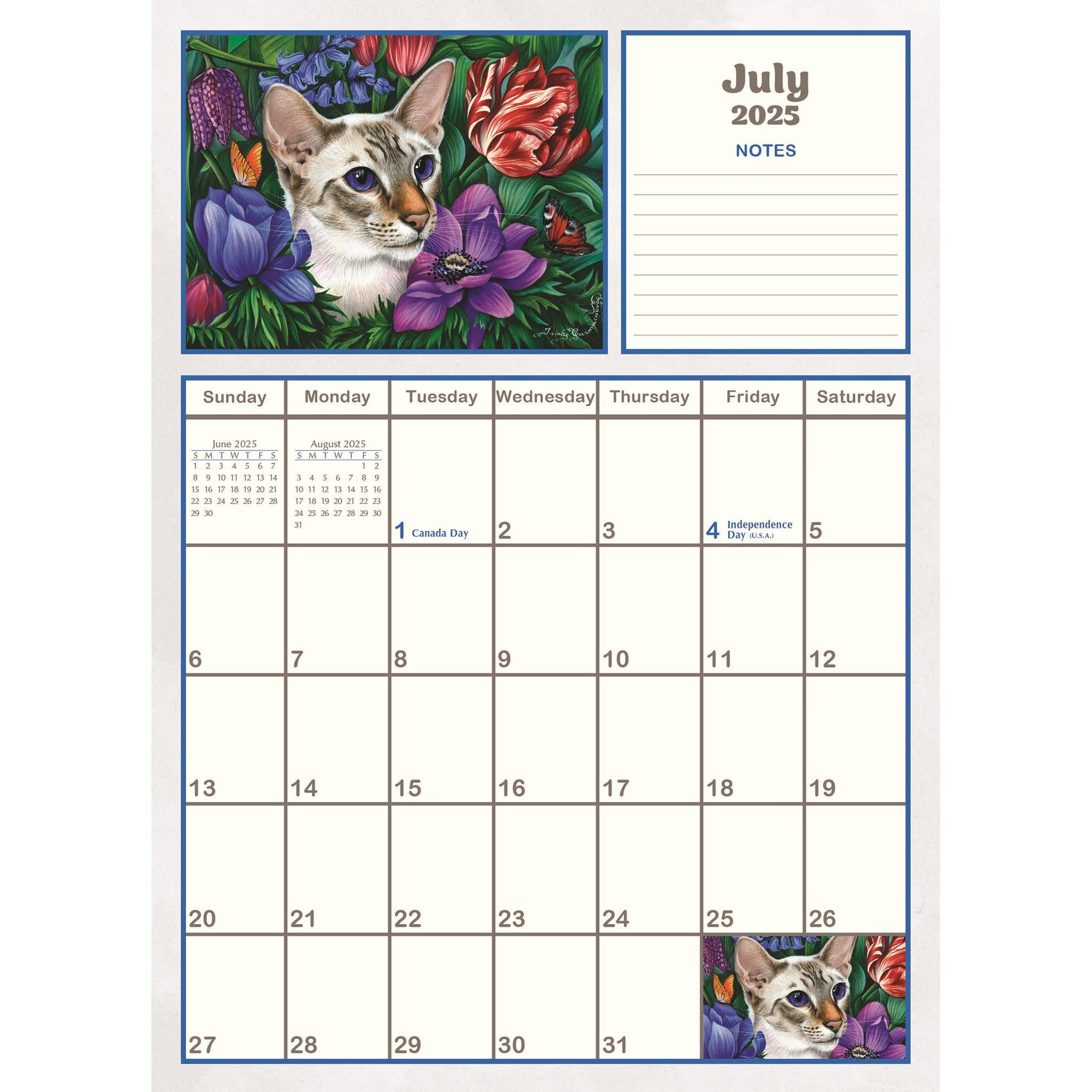 Cats Meow Mini 2025 Calendar