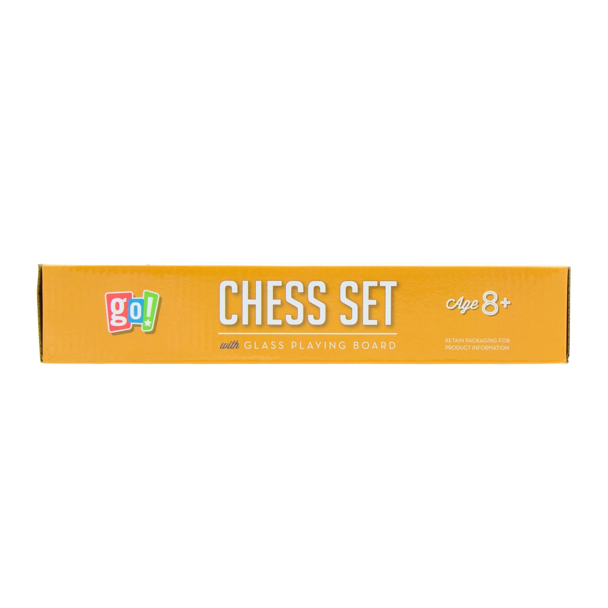 Plastic Chess Set with Glass Board