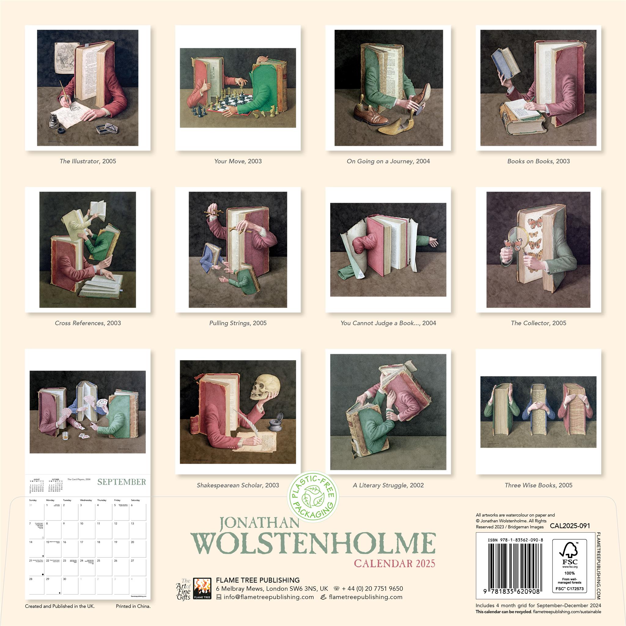 Jonathan Wolstenholme Wall 2025 Calendar