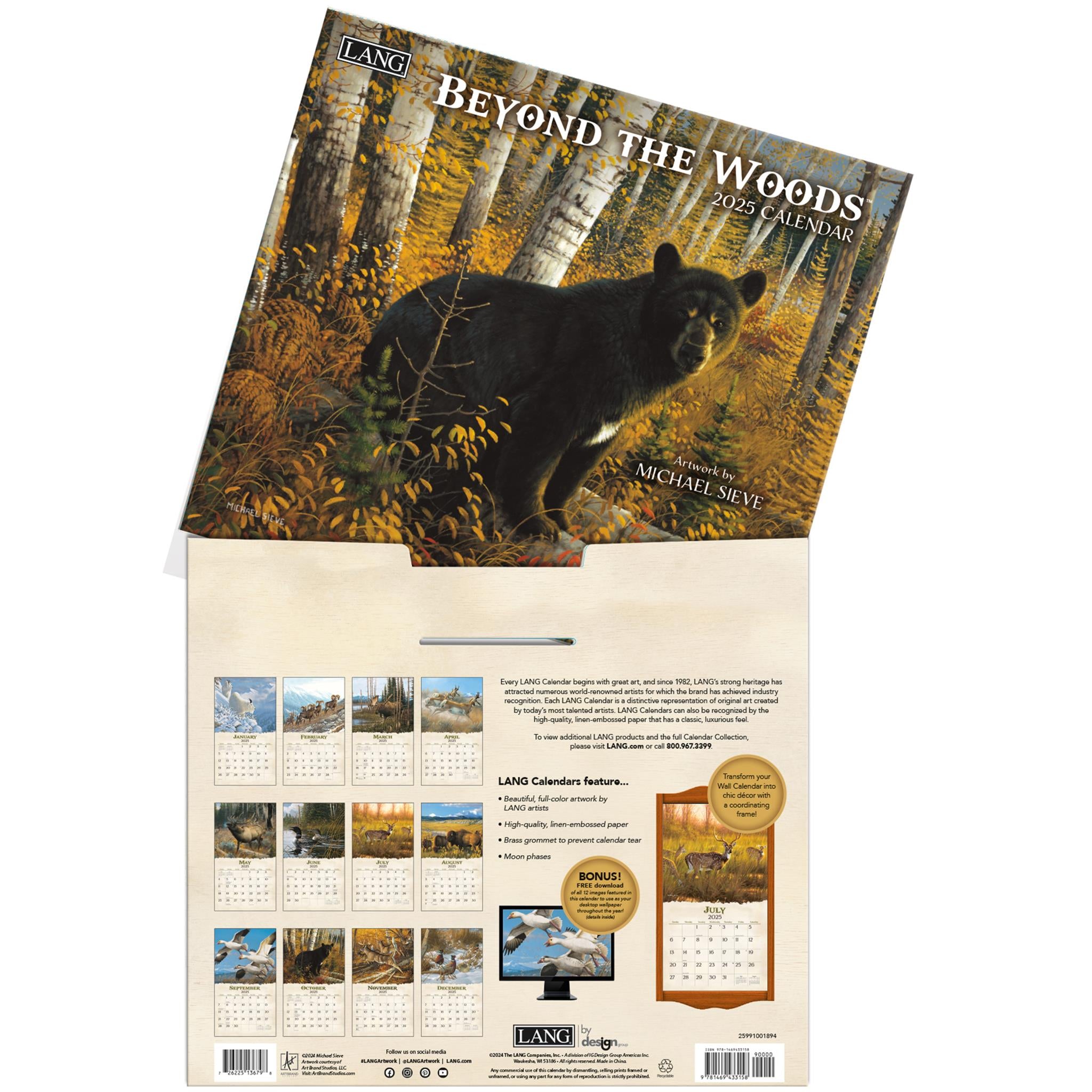 Beyond The Woods Wall 2025 Calendar - Online Exclusive