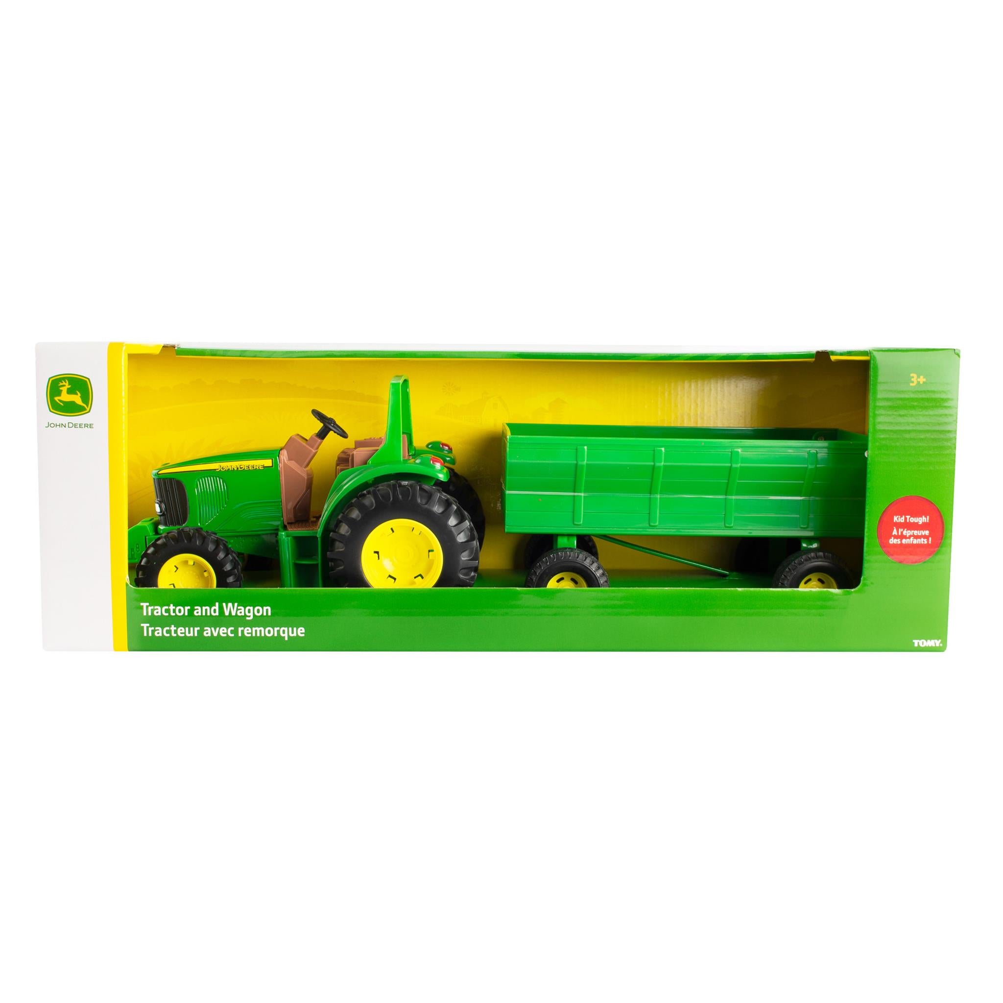 8" John Deere Tractor and Wagon Set