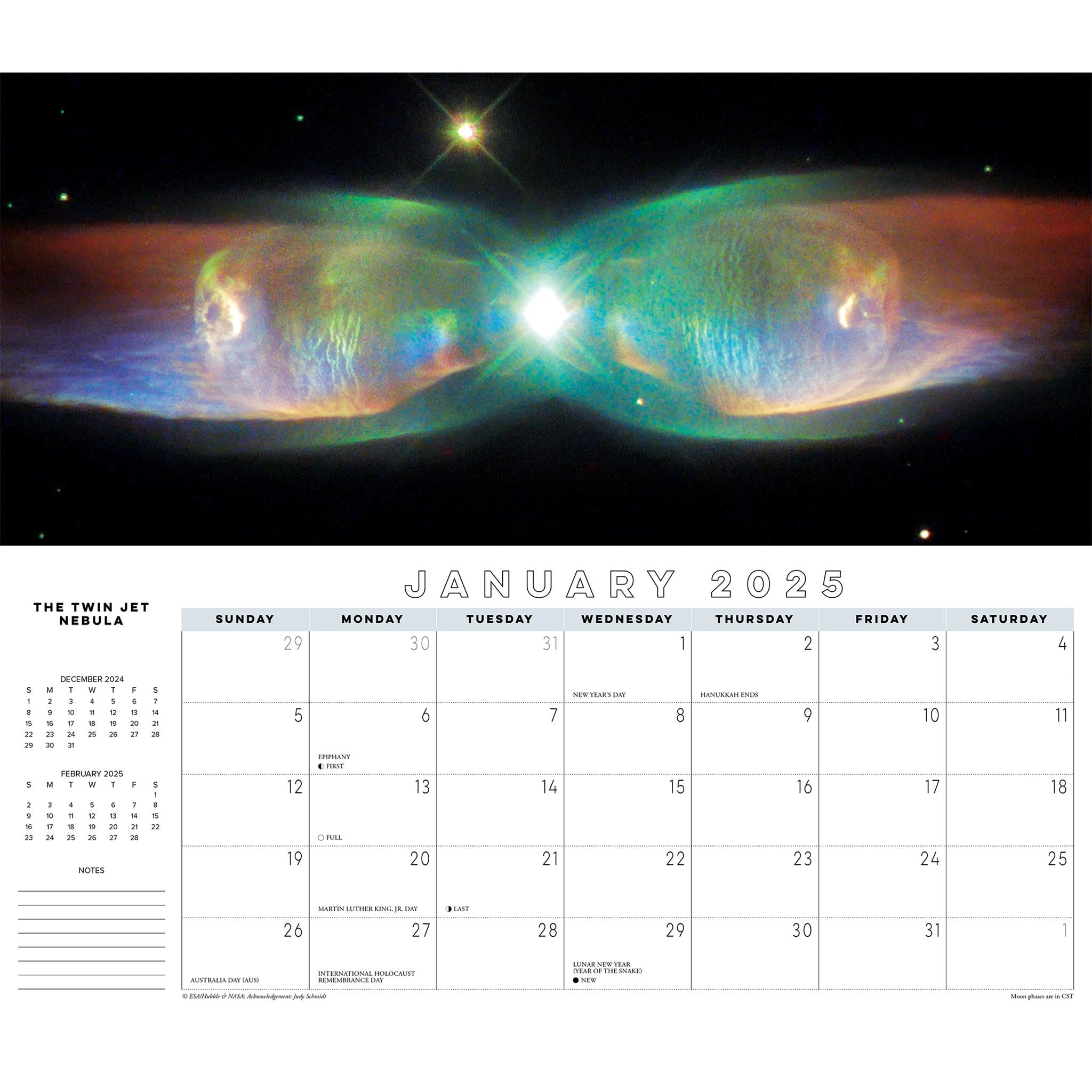 Astronomy Panoramic Slim 2025 Calendar product image | Calendar Club Canada