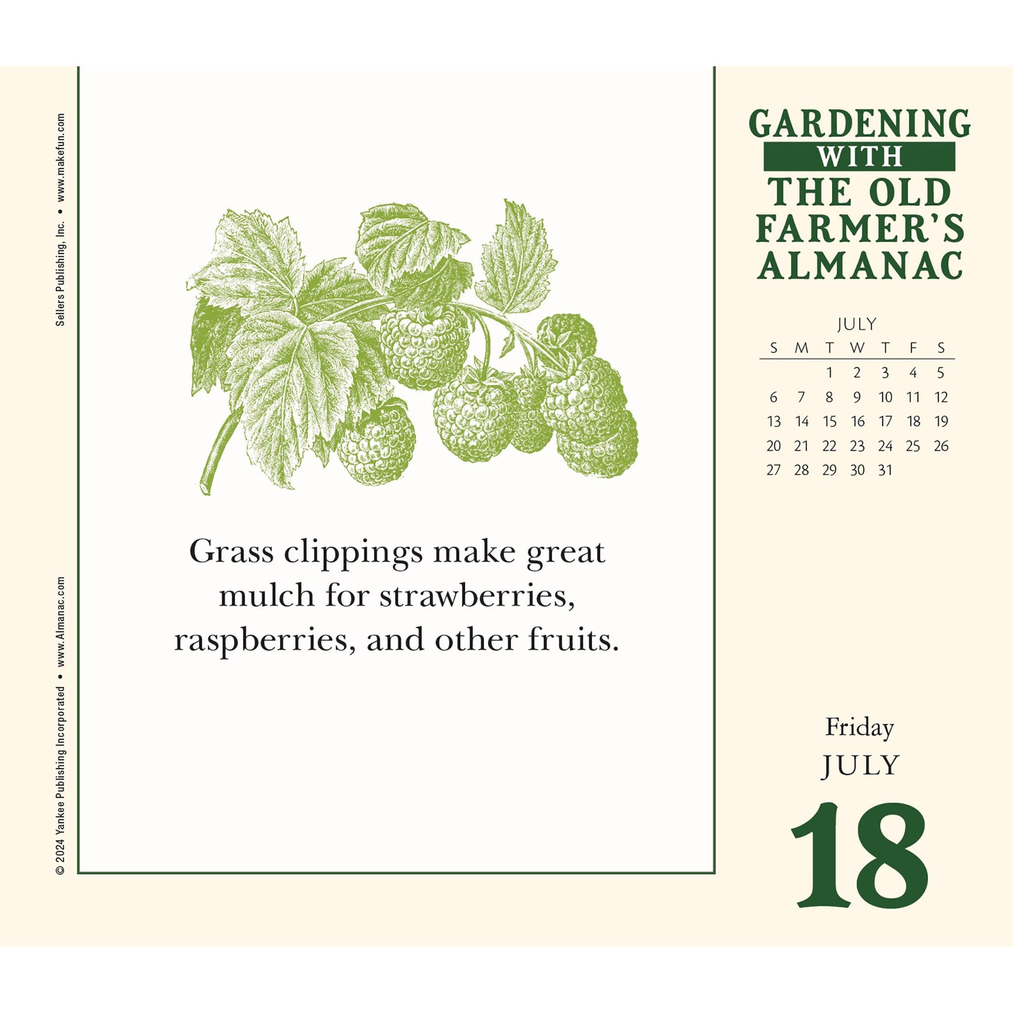 Old Farmers Almanac Gardening Box 2025 Calendar