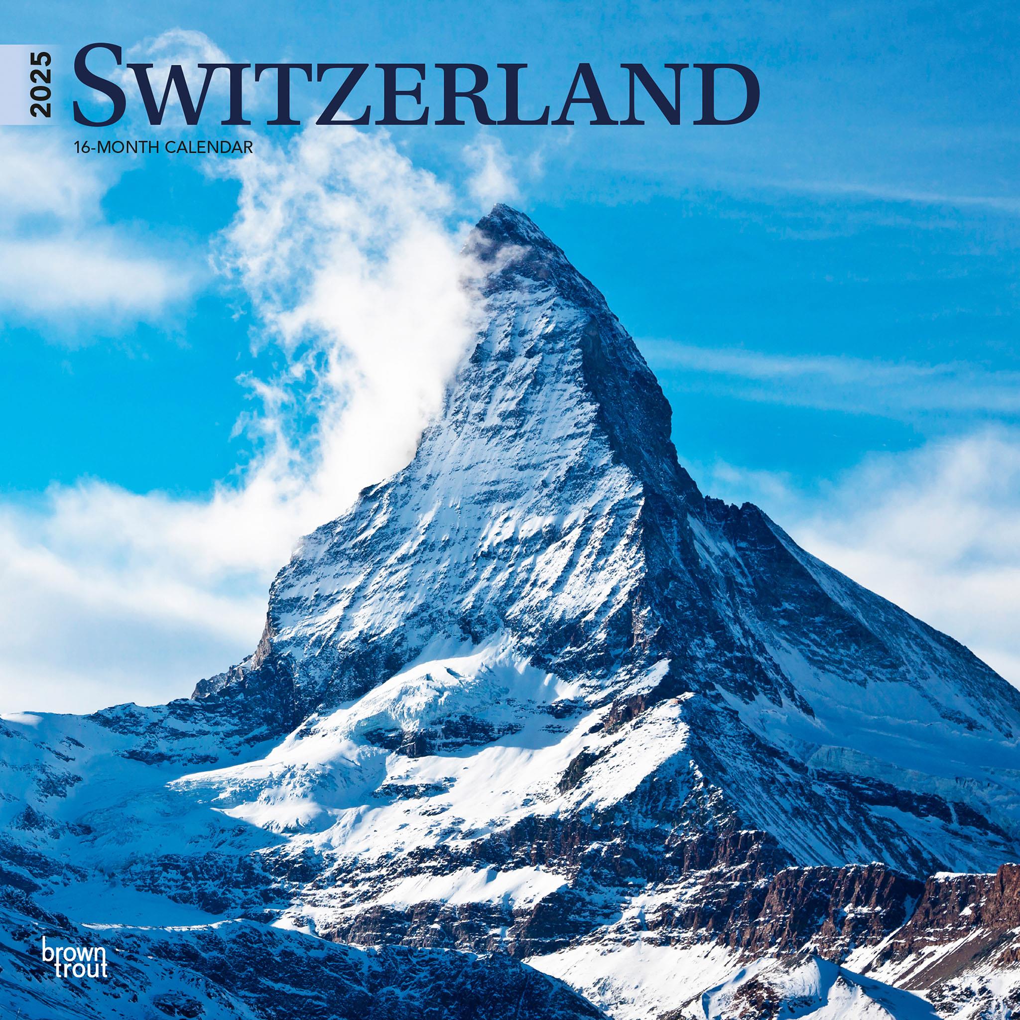 Switzerland Wall 2025 Calendar