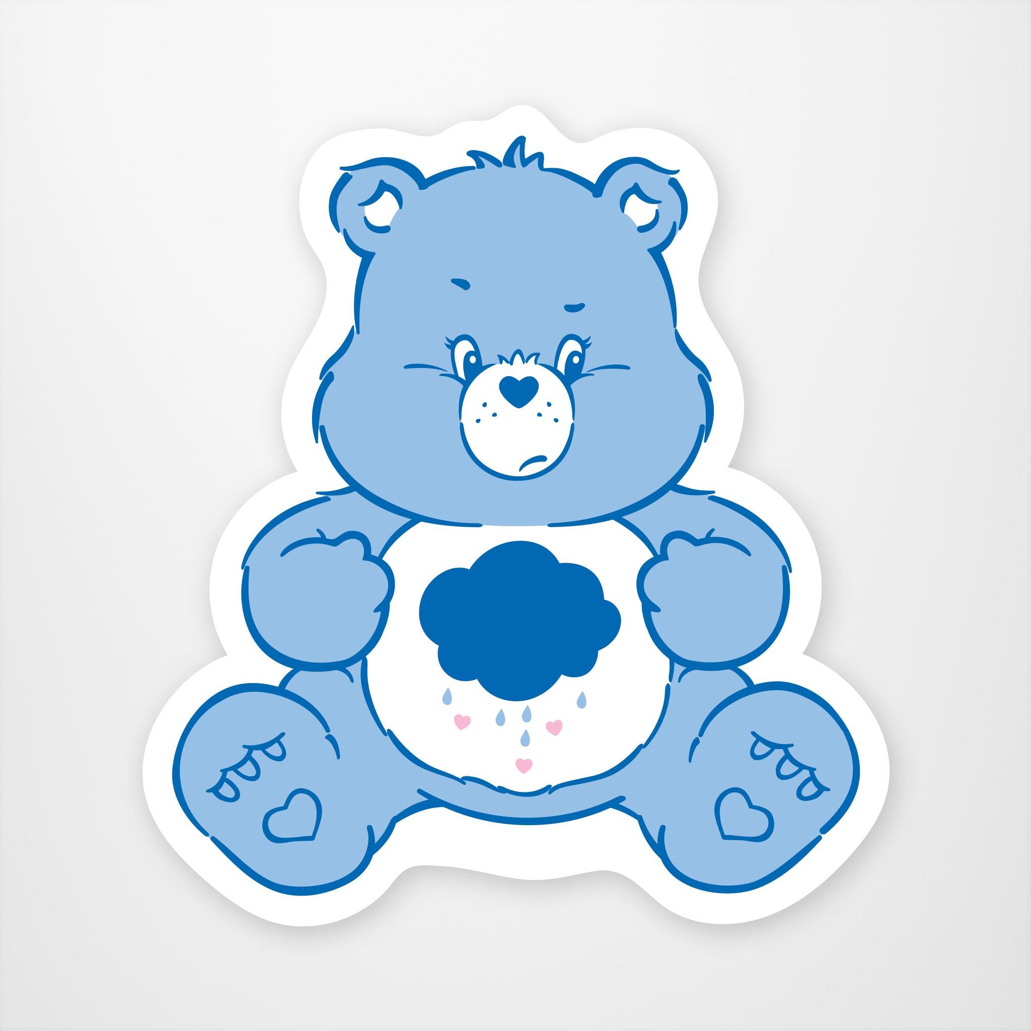 Grumpy Bear  Vinyl Sticker