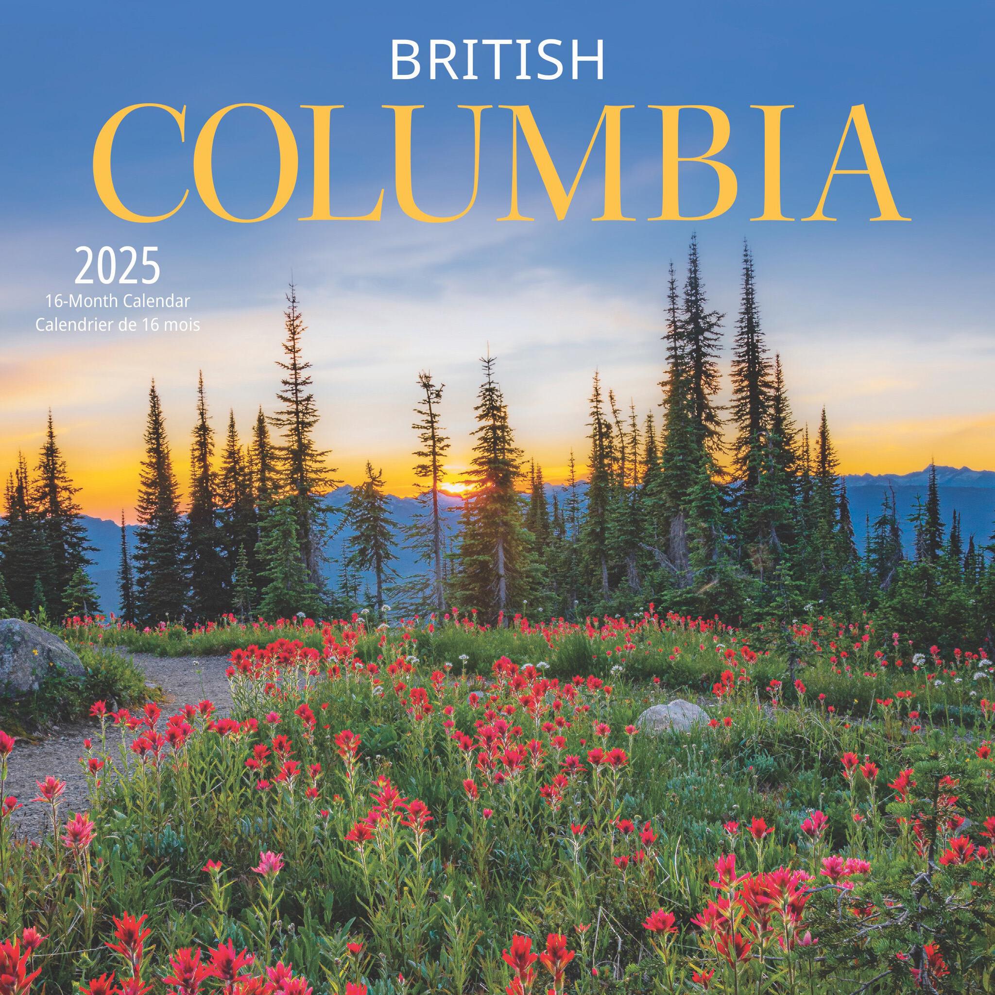 British Columbia Mini 2025 Calendar