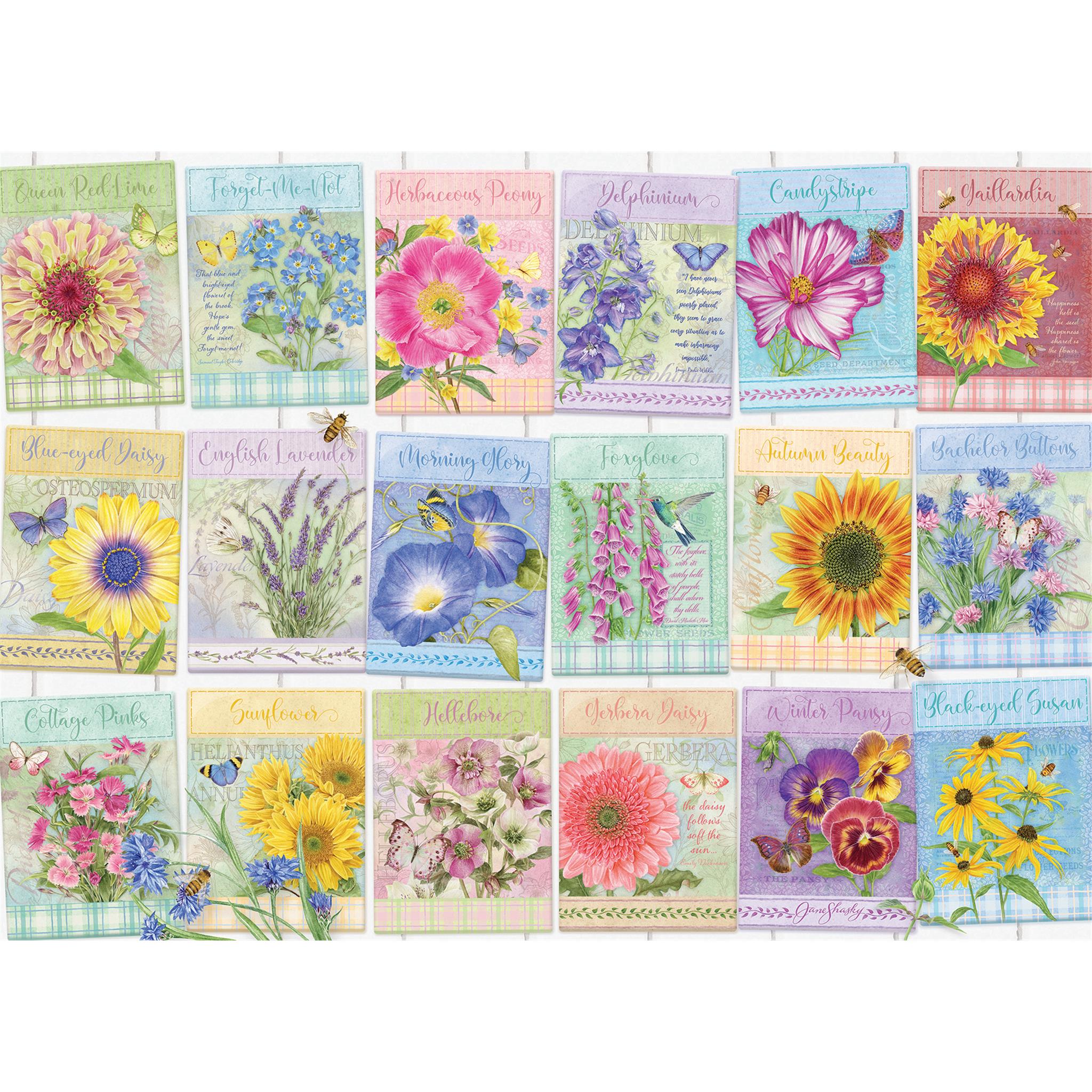 Seed Packets 500 Piece Puzzle Cobble Hill