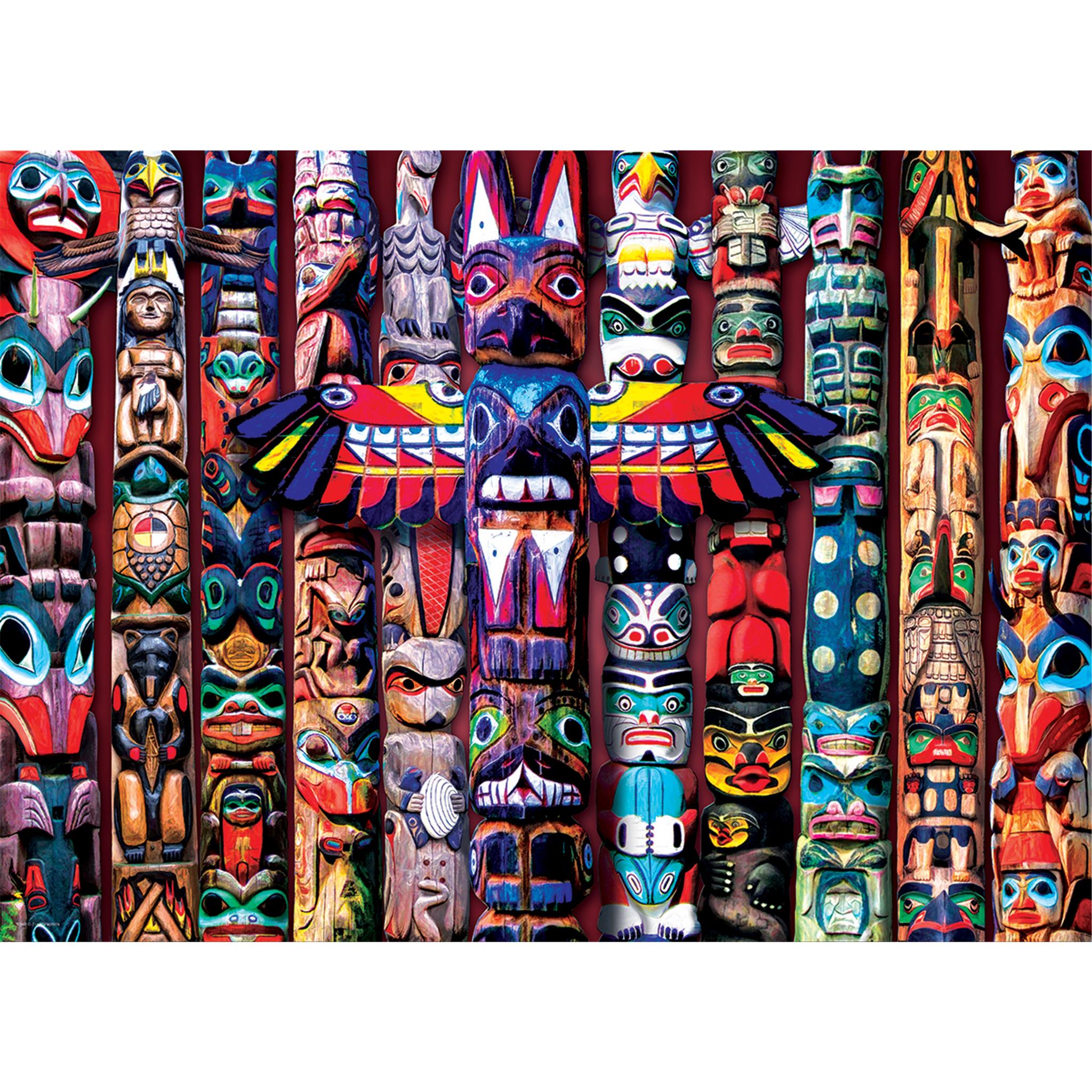 Totem Poles 1000 Piece Puzzle