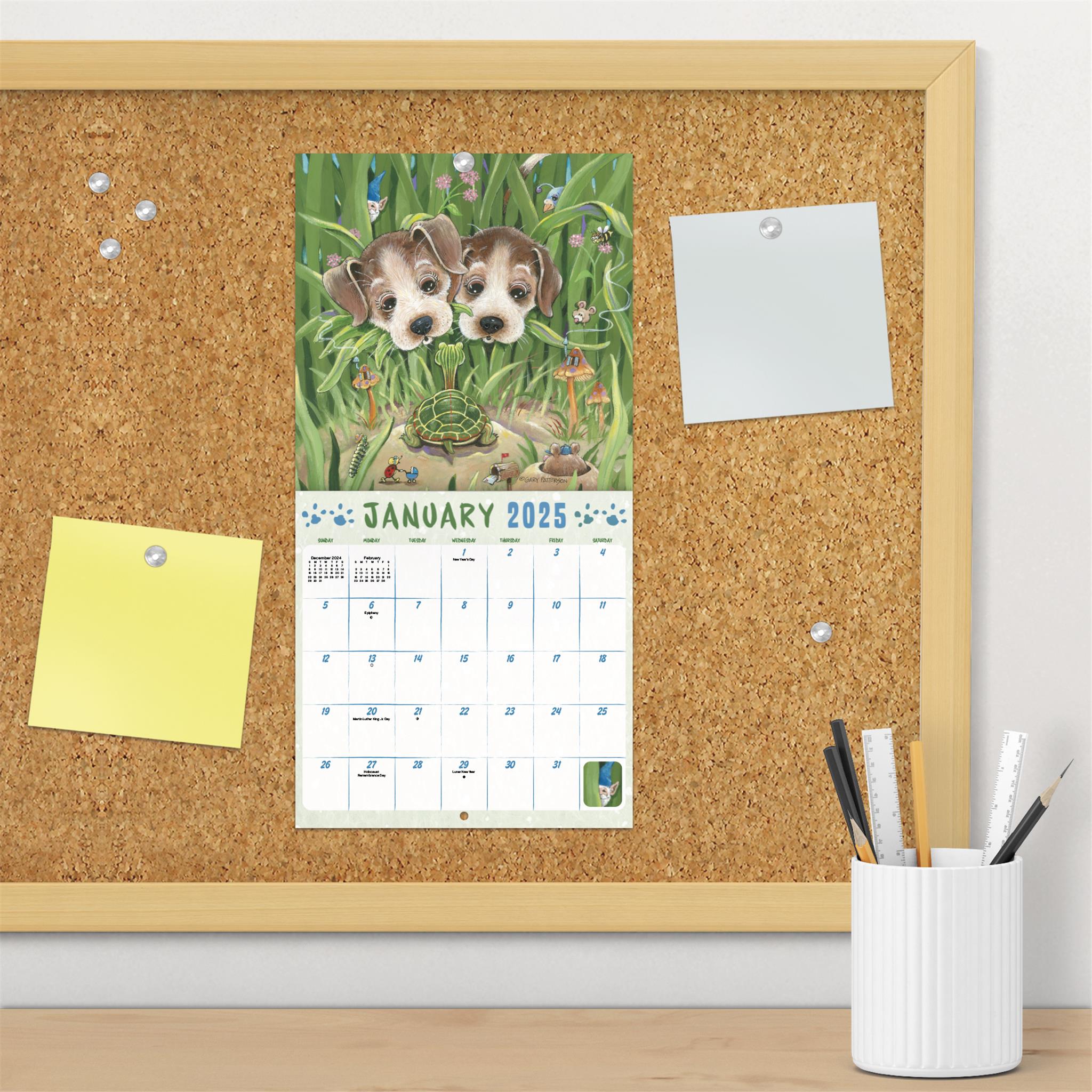 Dogs Gary Patterson Mini 2025 Calendar - Online Exclusive