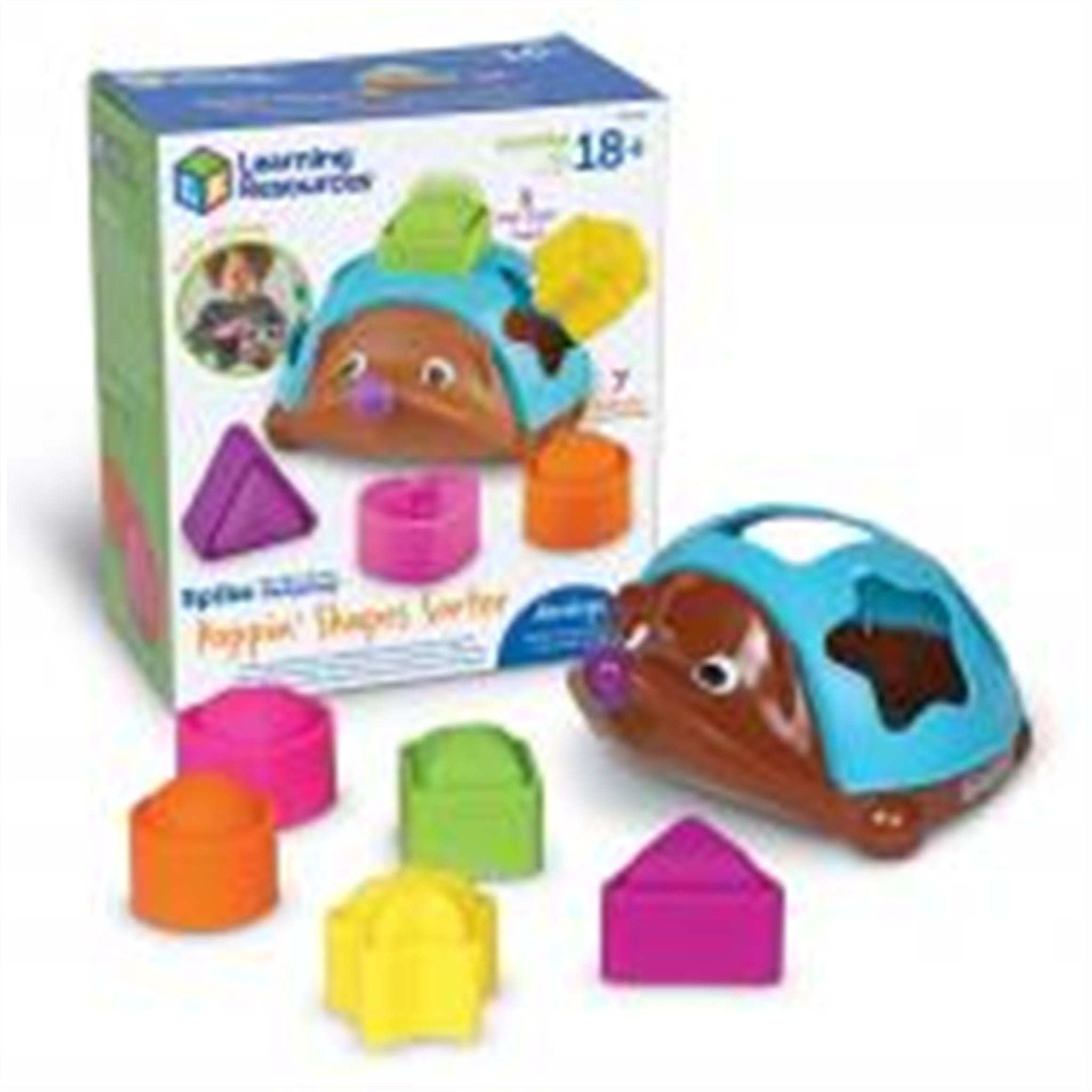 Spike the Fine Motor Hedgehog Poppin' Shapes Sorter