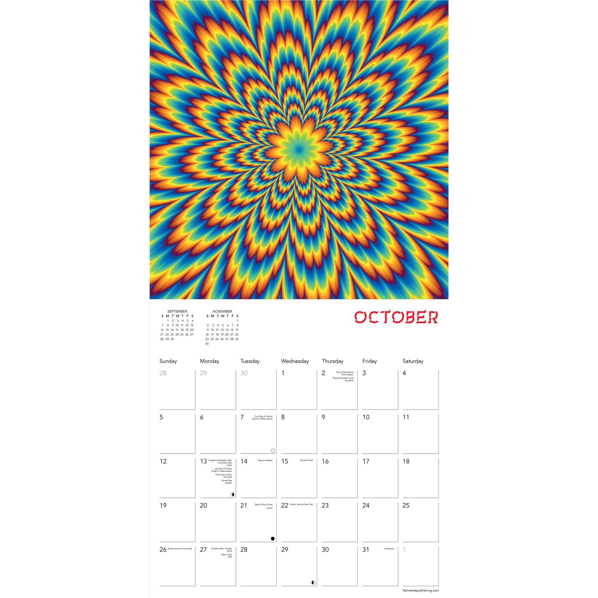 Optical Illusions Wall 2025 Calendar