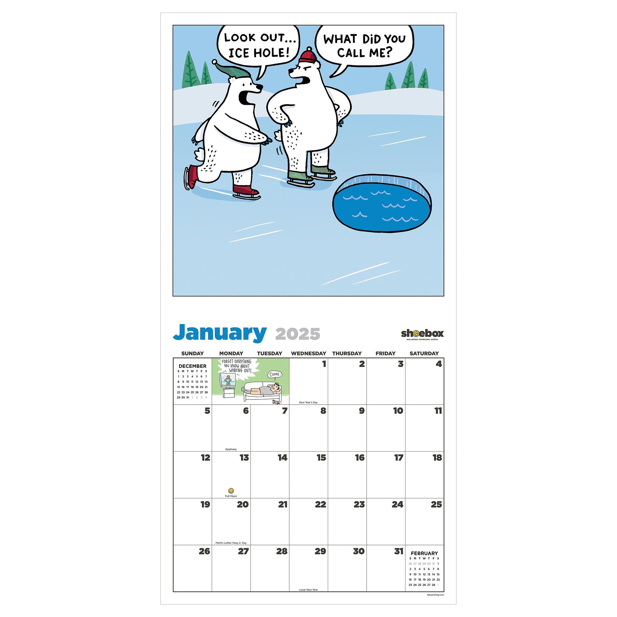 Shoebox Wall 2025 Calendar - Online Exclusive