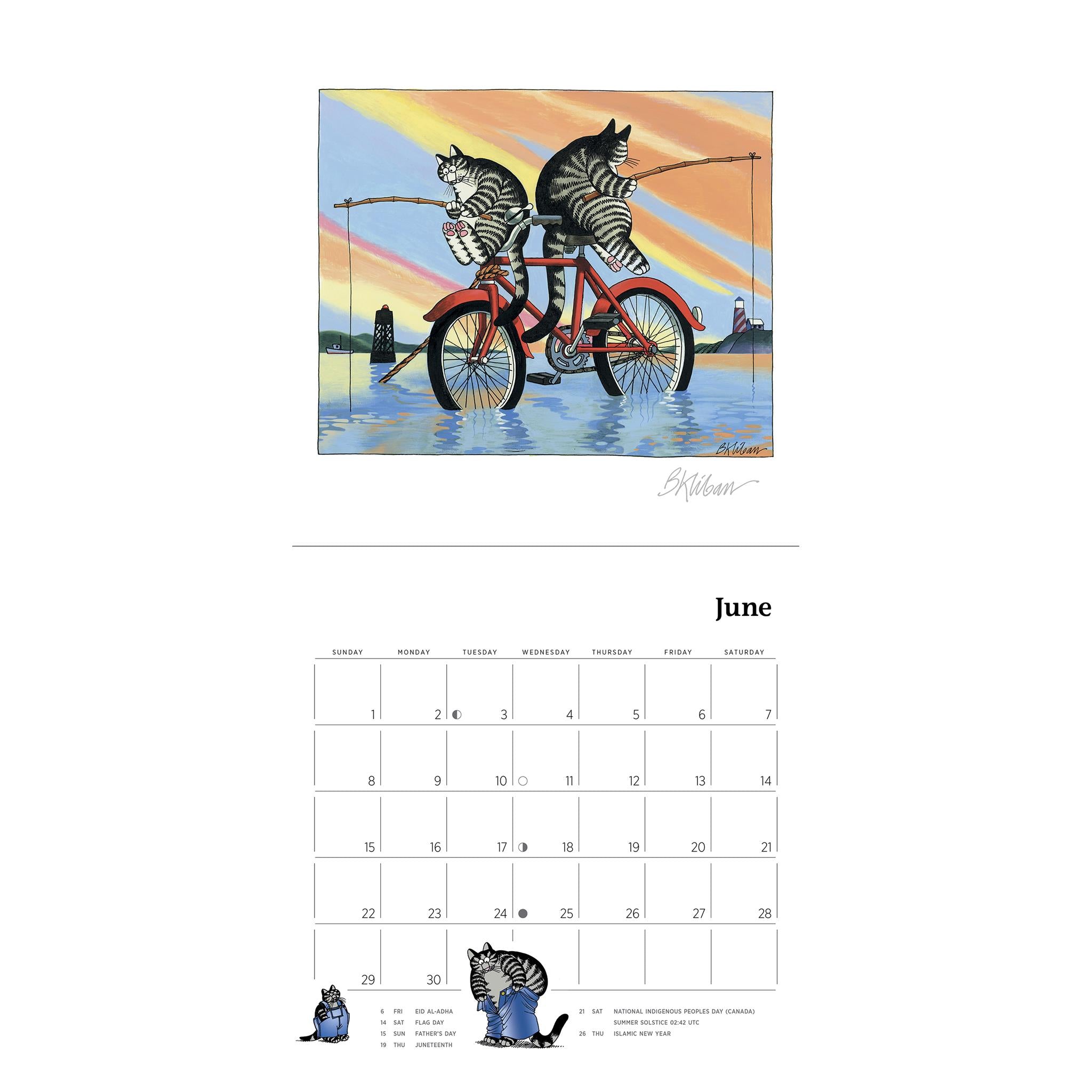 B Kliban Cat Mini 2025 Calendar - Online Exclusive