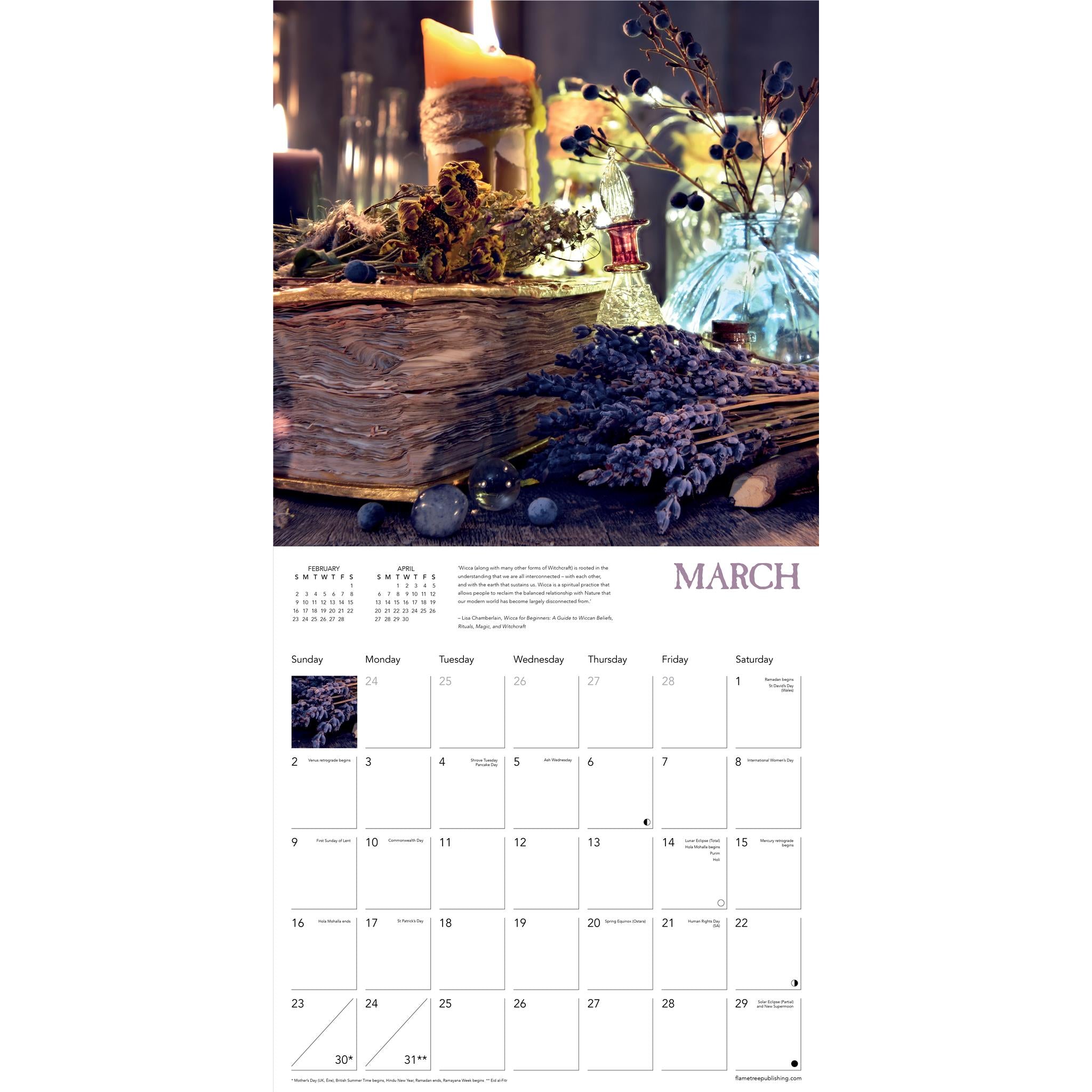 Wicca Wall 2025 Calendar - Online Exclusive