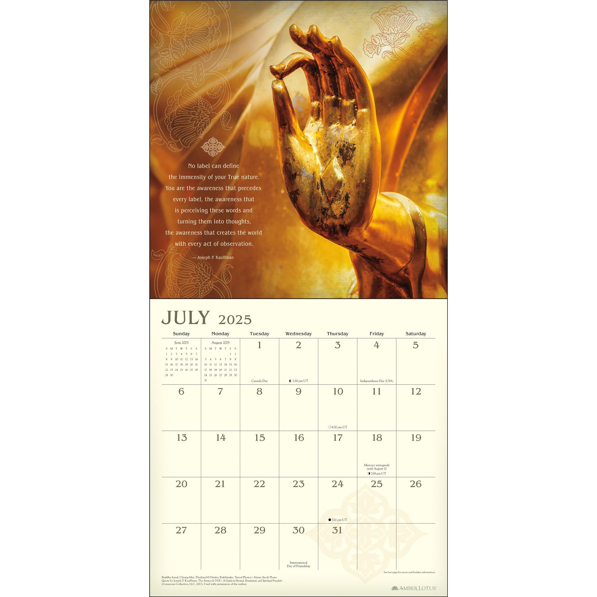 Meditation Wall 2025 Calendar - Online Exclusive