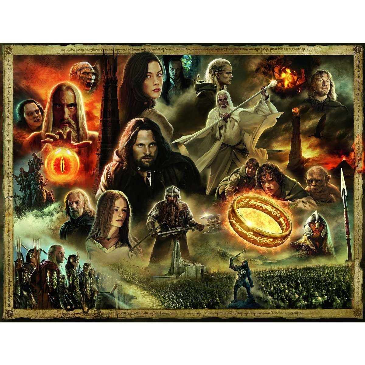 LOTR The Two Towers 2000 Piece Puzzle - Online Exclusive